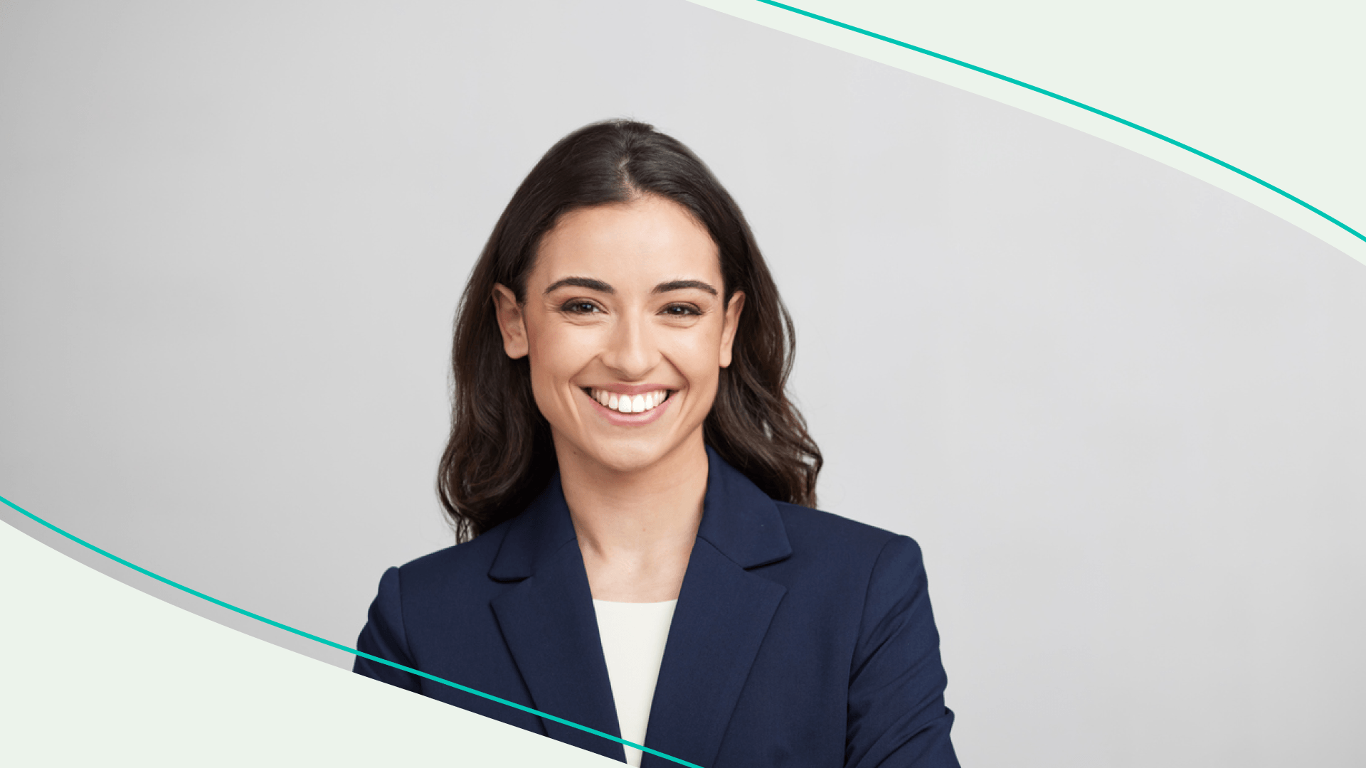 accessibility, woman in business attire taking headshot