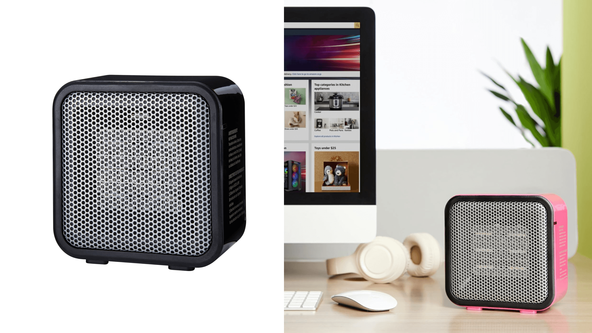 small personal space heater for desks or bathrooms