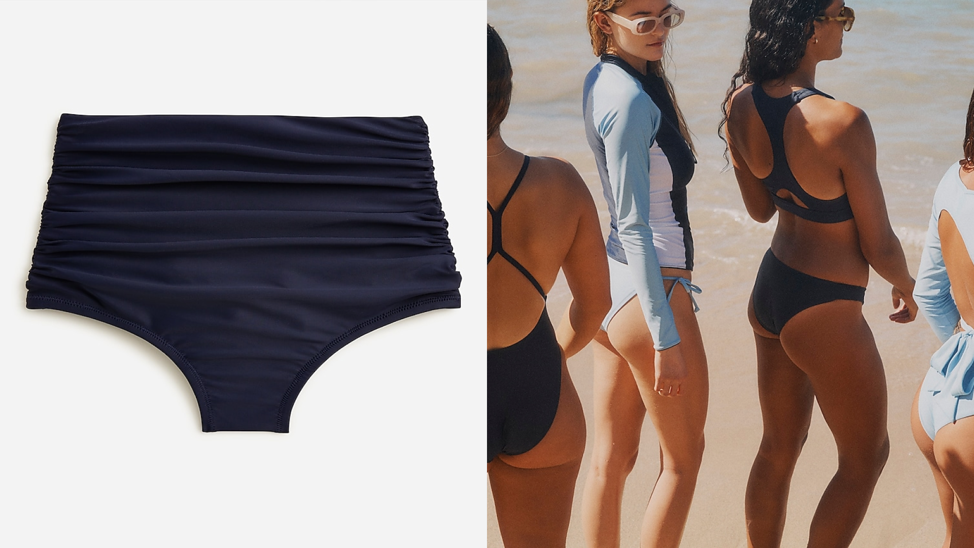 J.Crew high waisted bikini bottom 