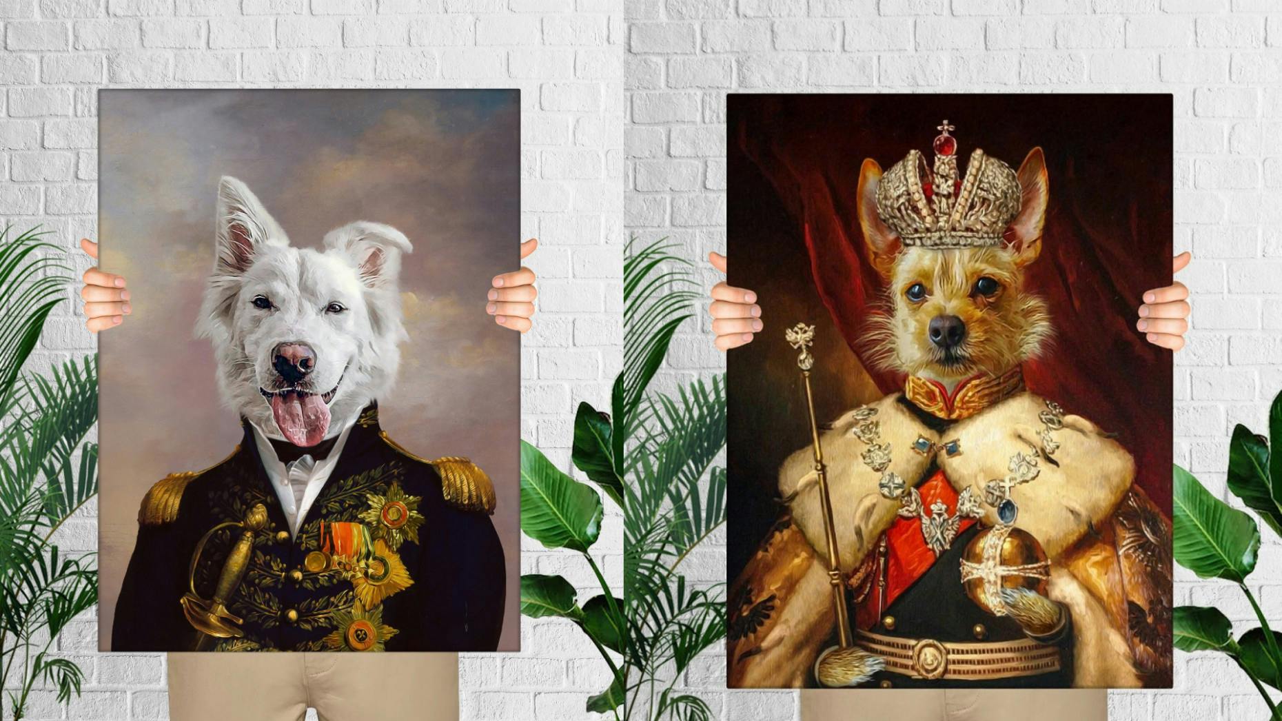 custom royal pet portrait