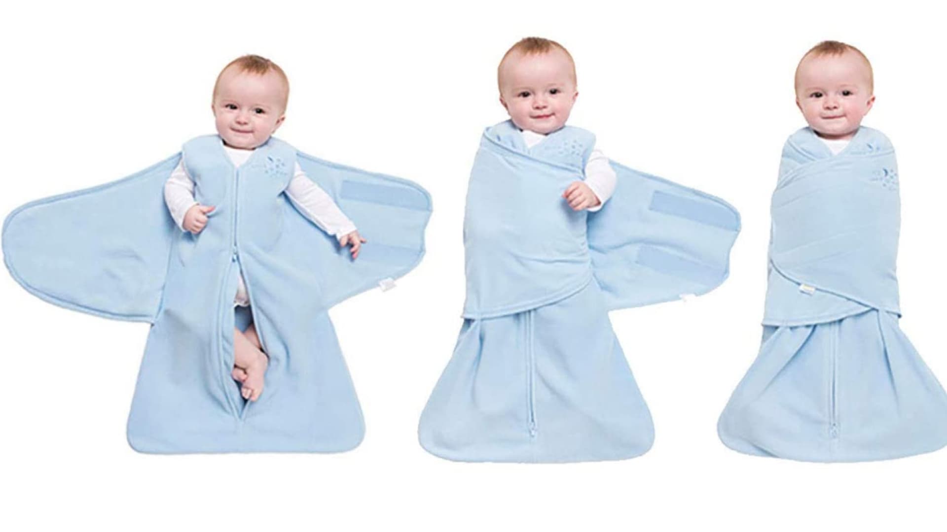 blue swaddle