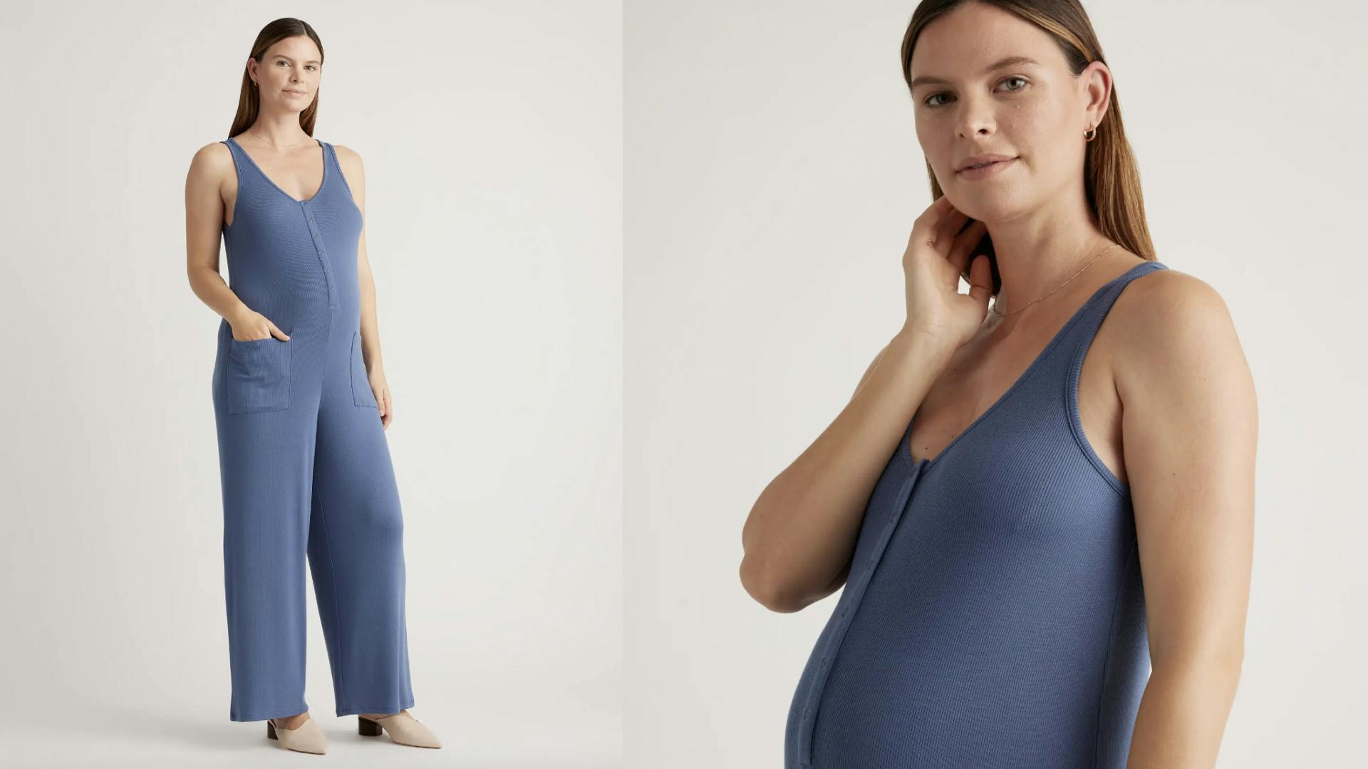 Tencel Maternity & Nursing Jumpsuit