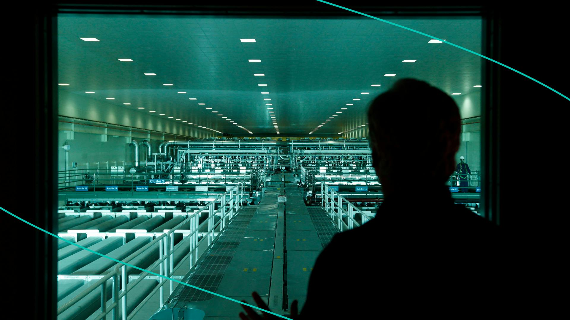 Looking over the laser bay where 192 laser beams are directed to a target chamber. The Lawrence Livermore National Laboratory dedicates the National Ignition facility in Livermore, Calif. on Friday May 29, 2009.