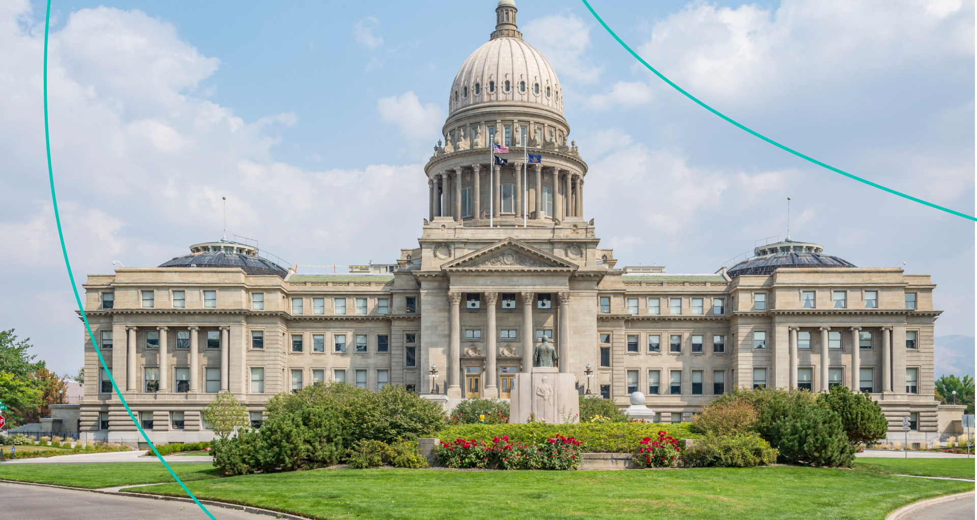 The Idaho State Capitol building in Boise home of the government of the state of Idaho