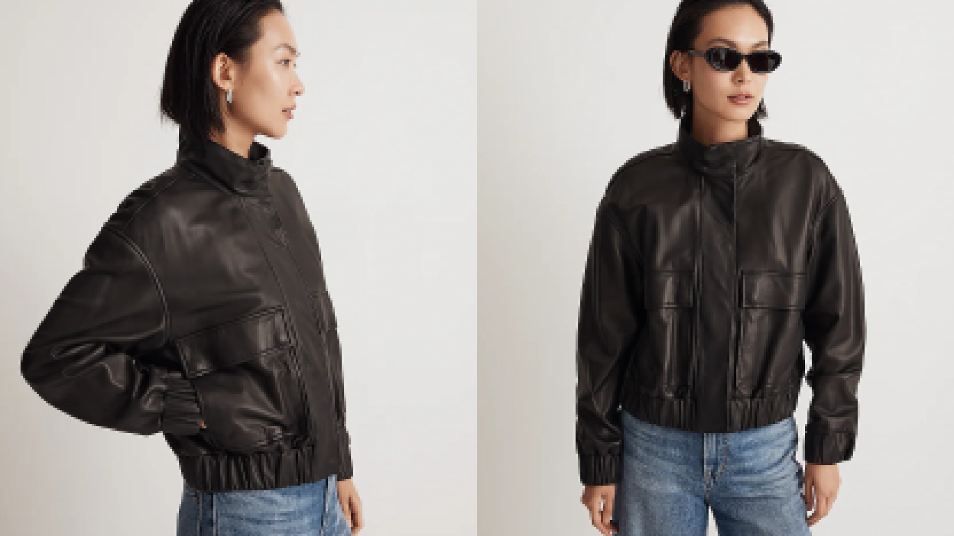 Leather Bomber Jacket