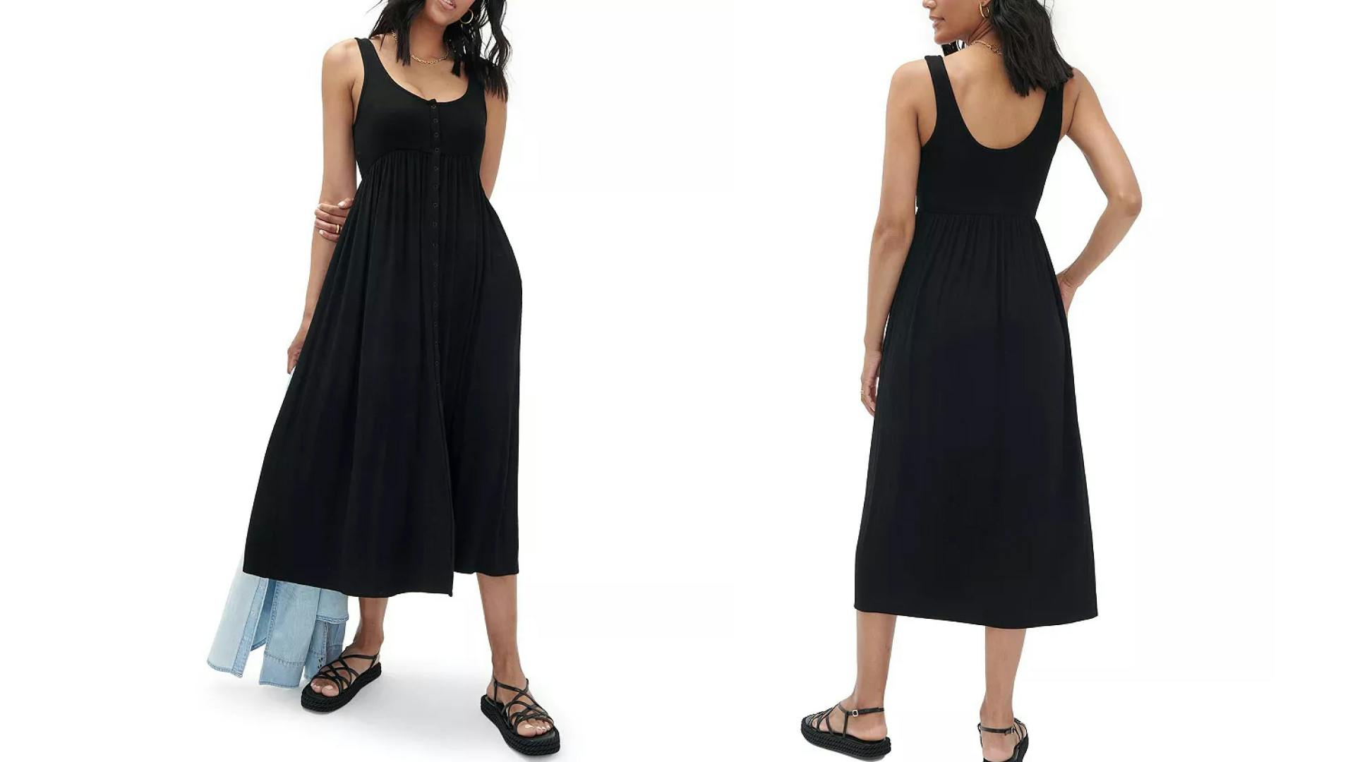 Maternity Nursing-Friendly Tank Dress