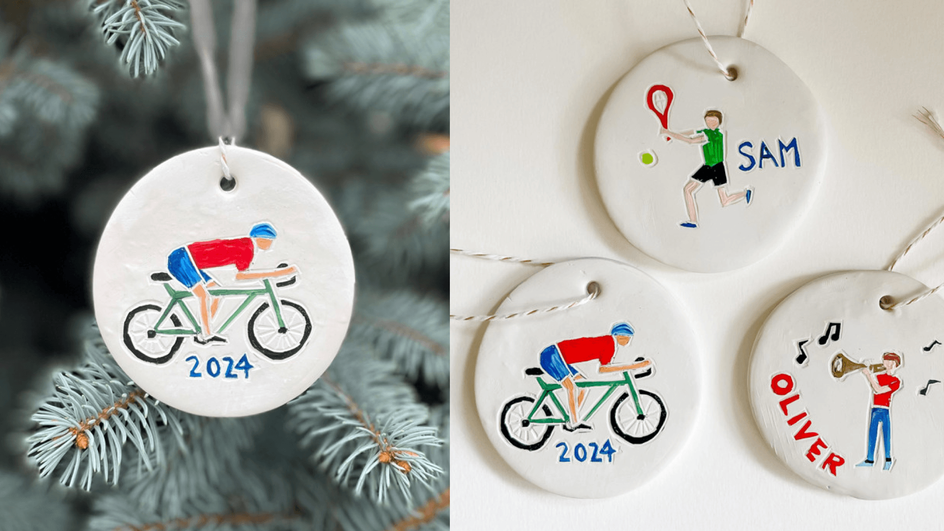 Hand-painted ornaments