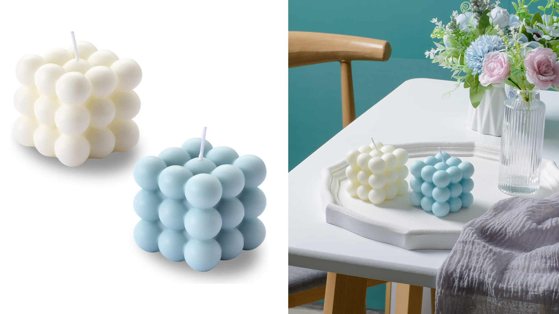 artful bubble candles 