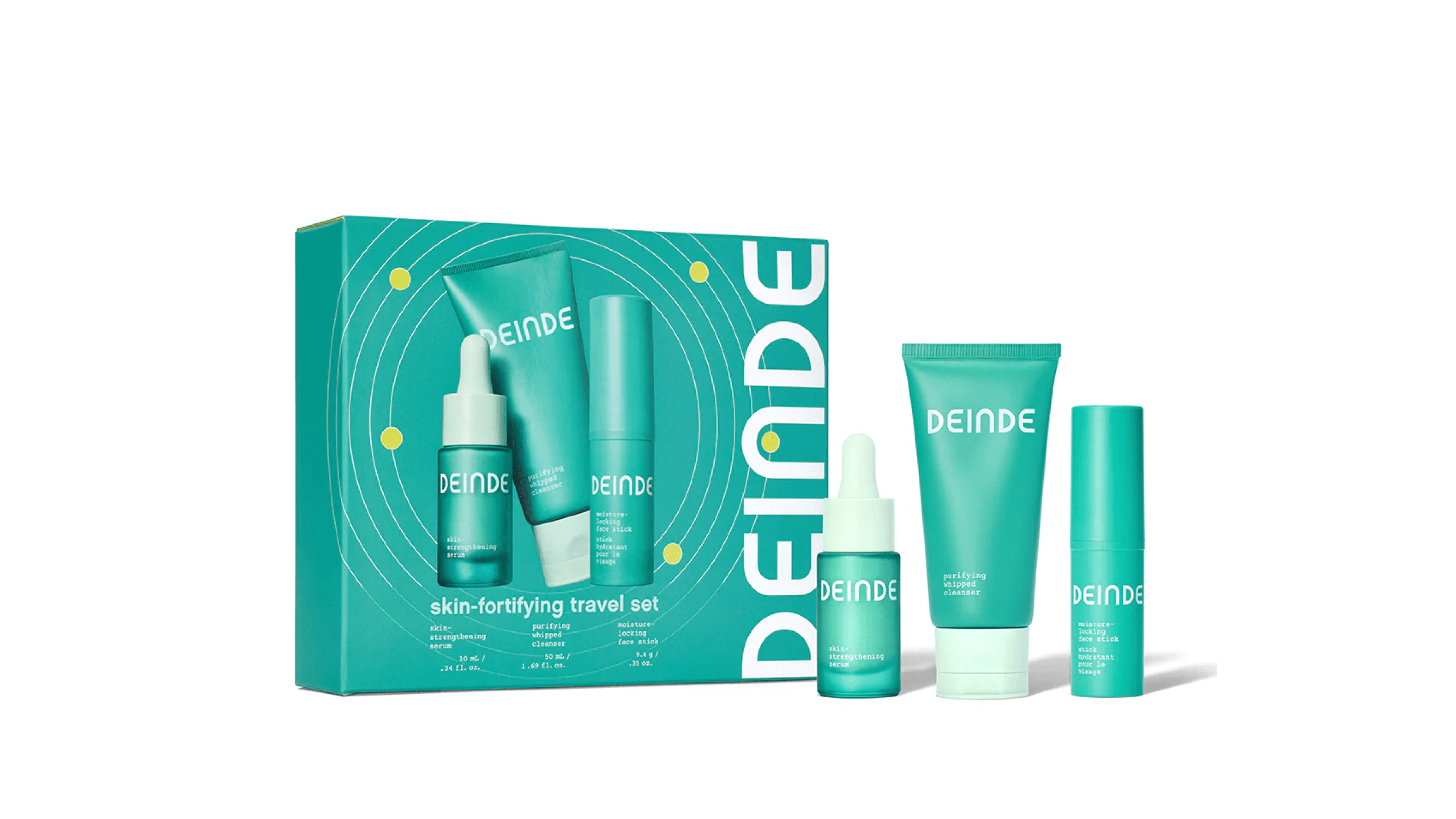 deinde skin-fortifying travel set