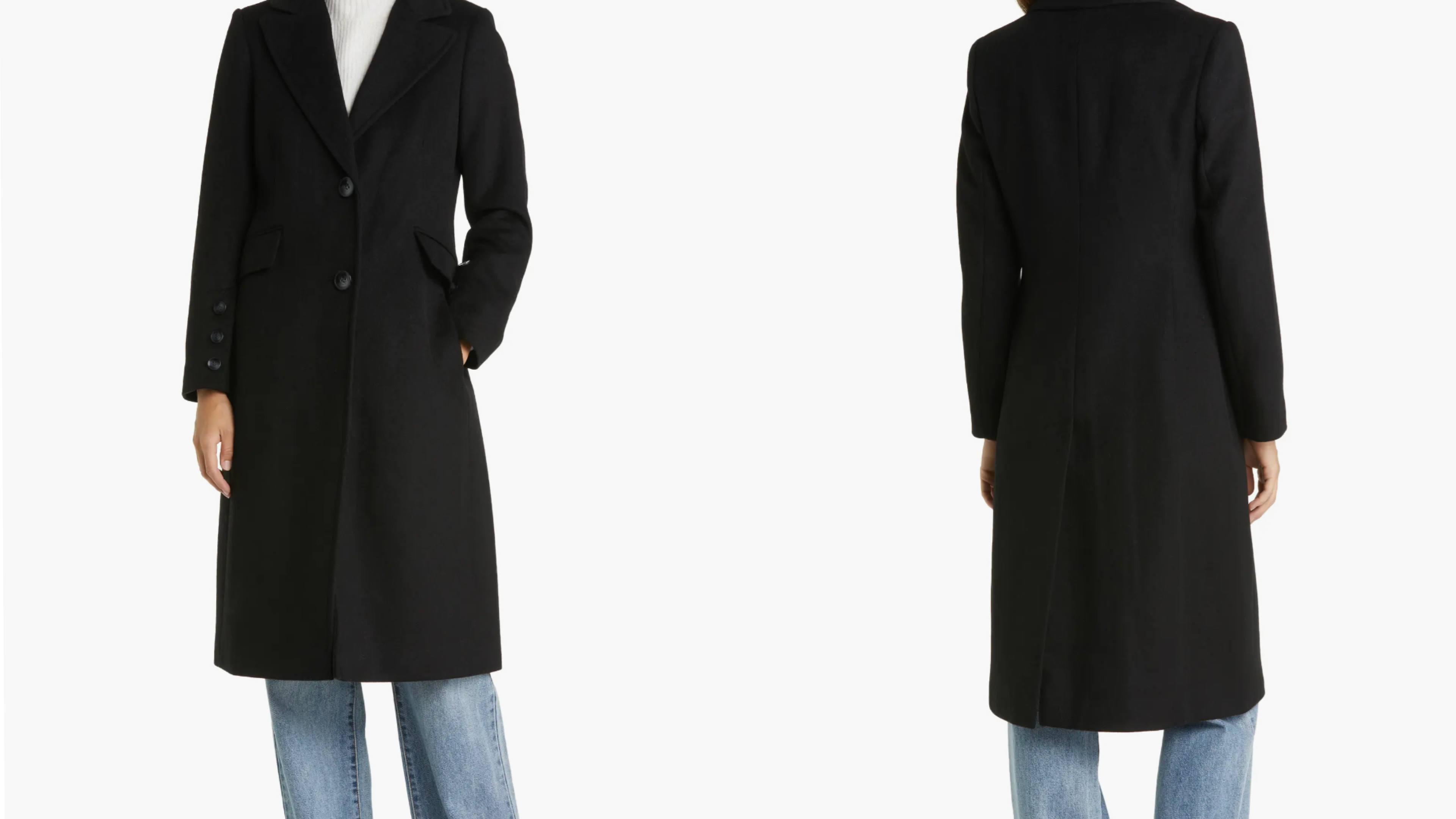 sam edelman long twill coat