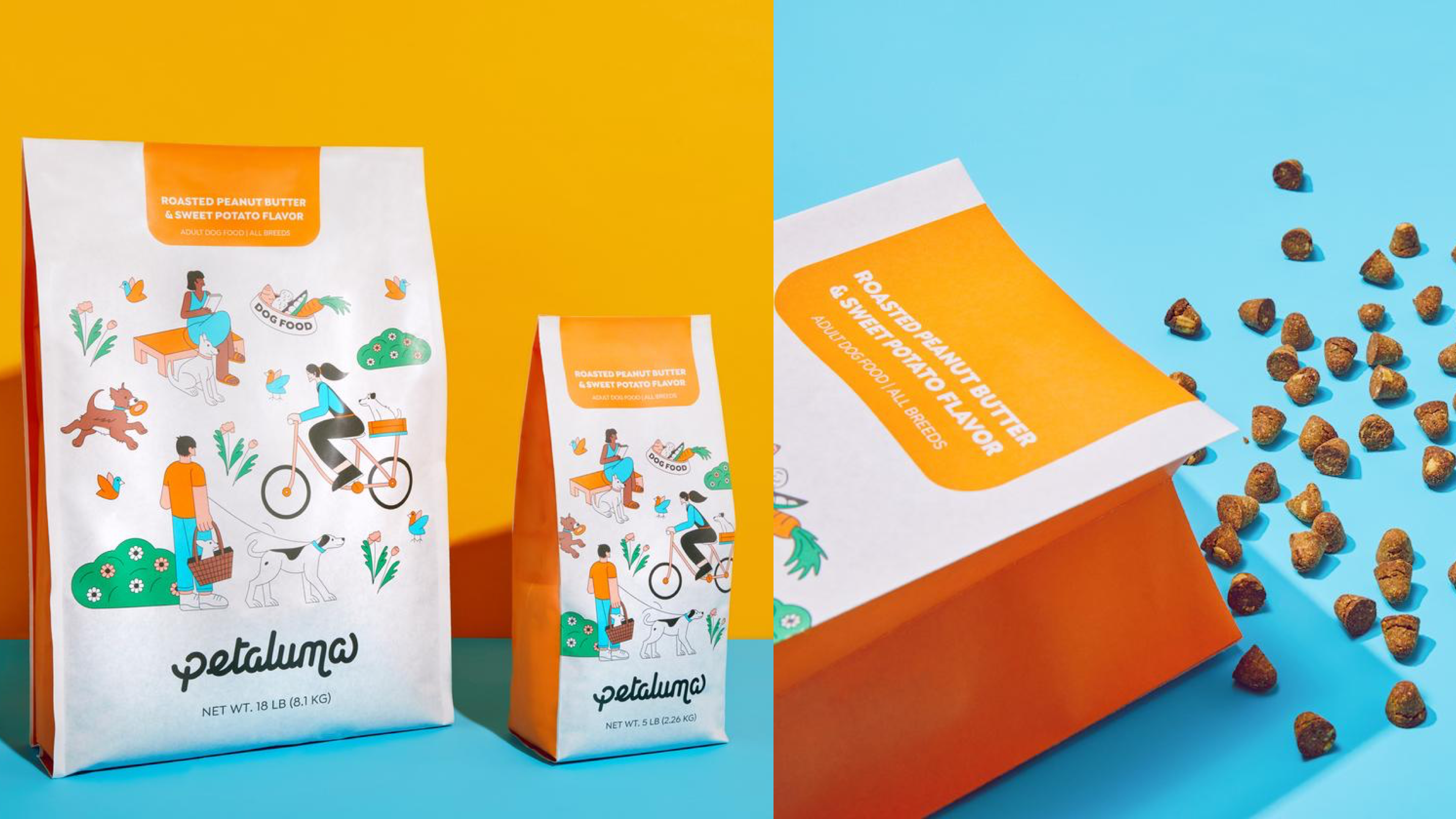 Colorful dog food bag 