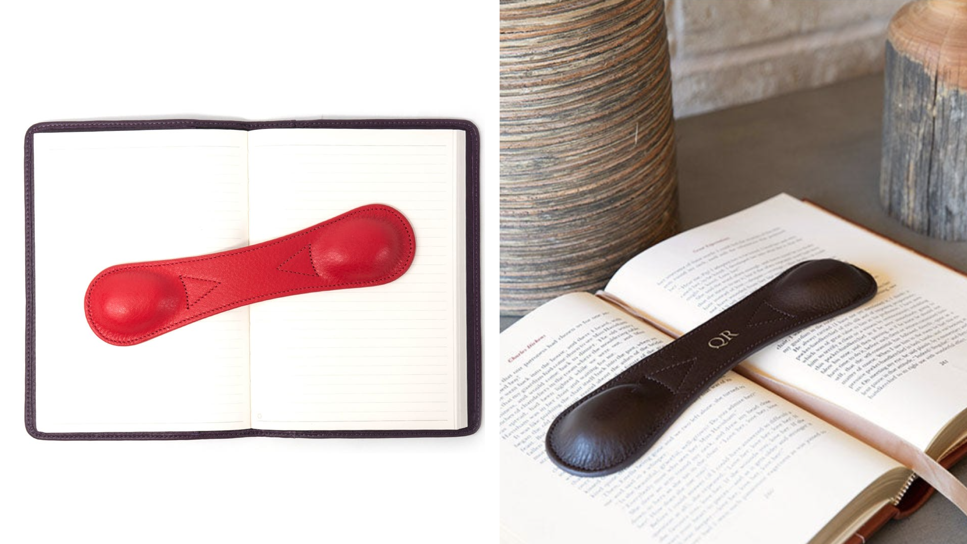 Leather bookmark