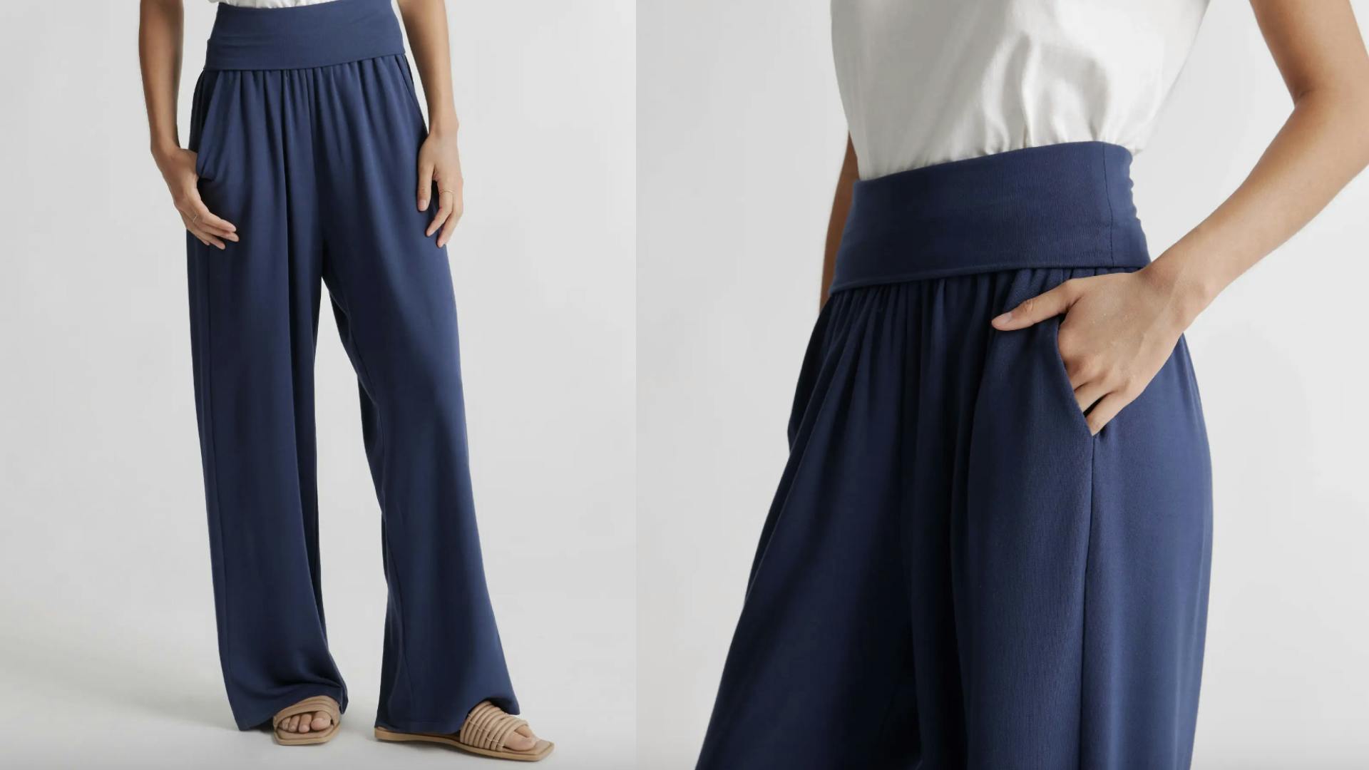 French Terry Modal Wide-Leg Pants