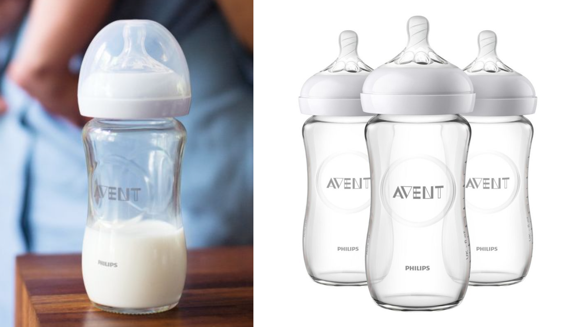 glass baby bottle