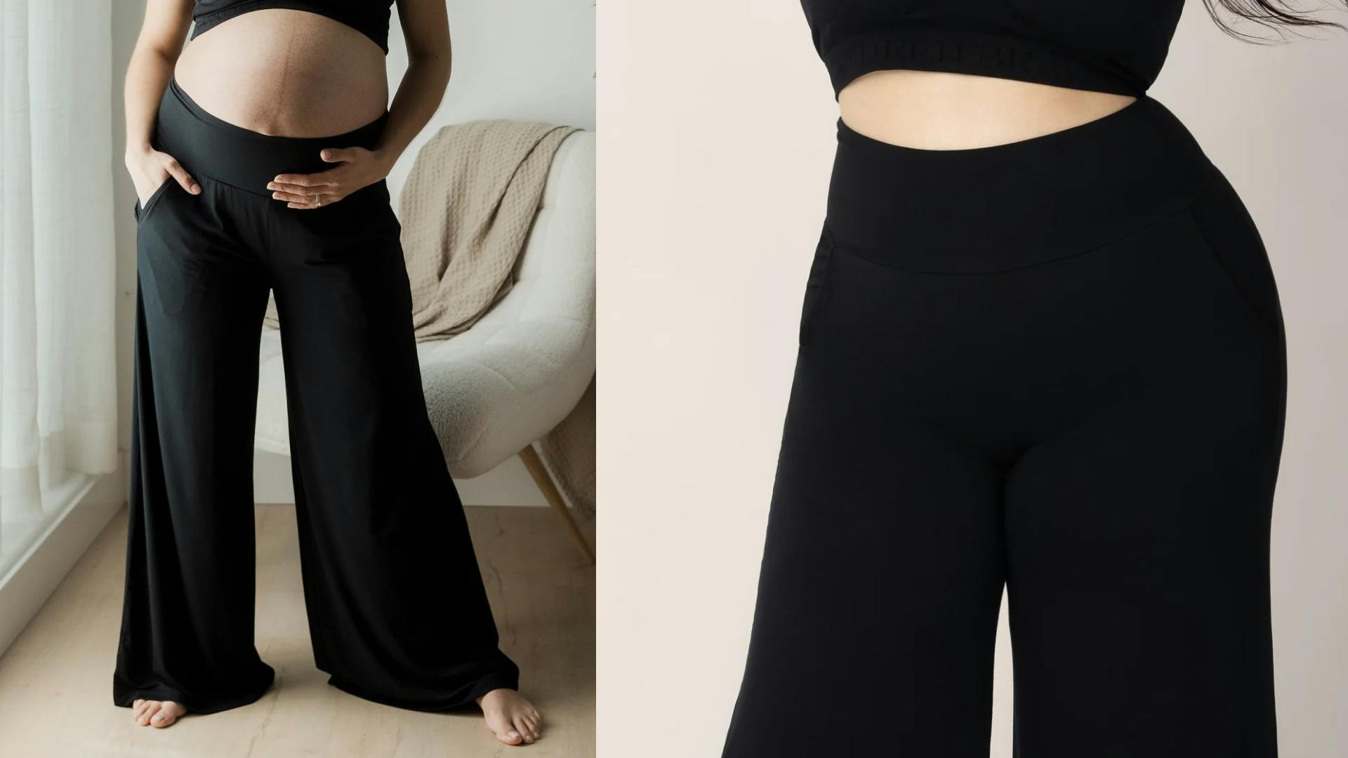 Bamboo Wide Leg Maternity & Postpartum Lounge Pant