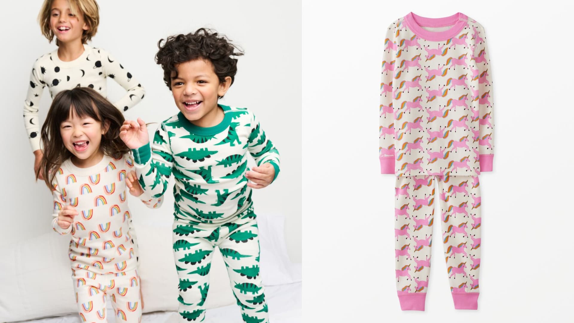 Kids long john pajamas