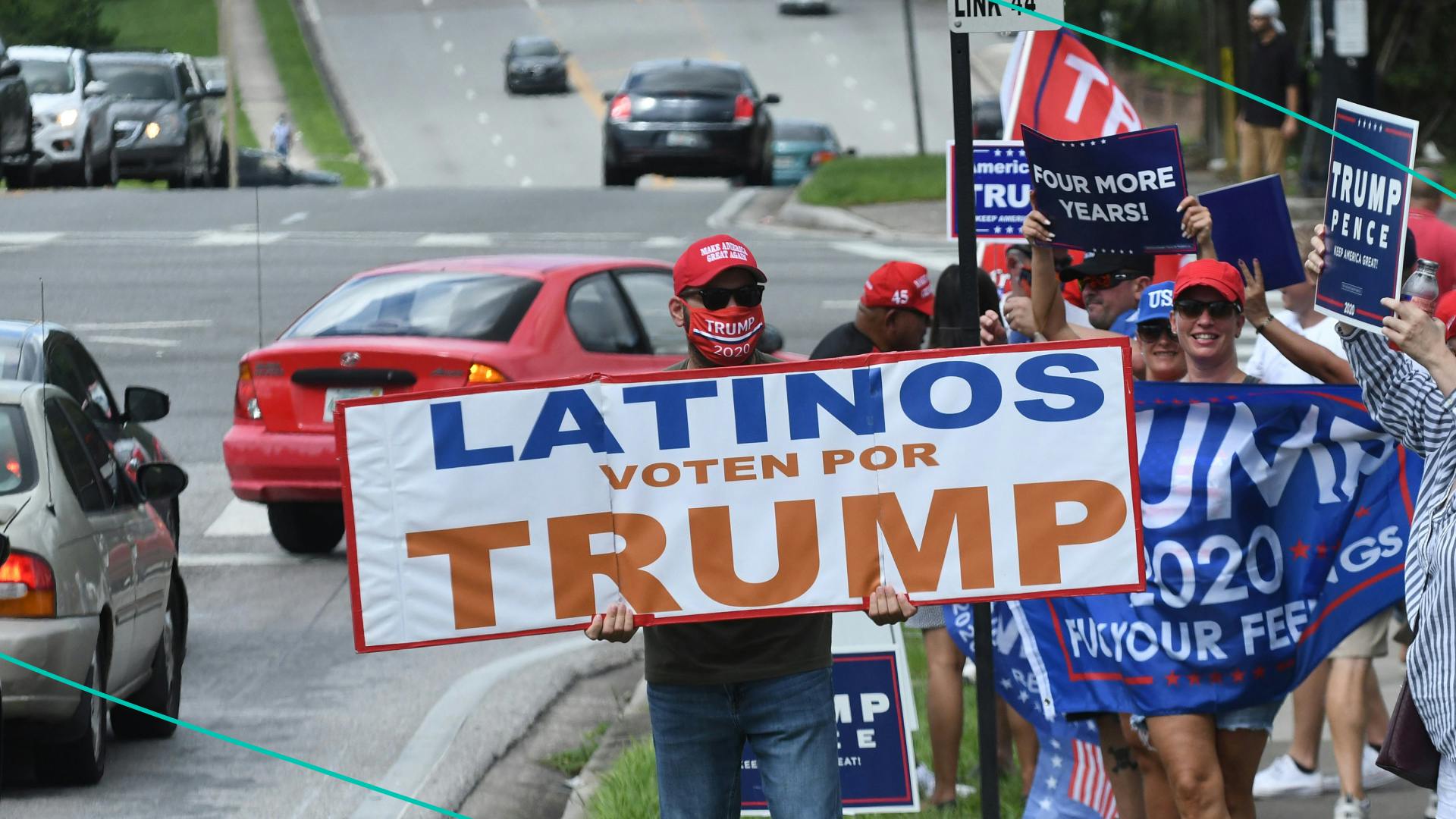 Latinos for Trump campaign rally at Central Christian University on October 10, 2020 in Orlando, Florida.