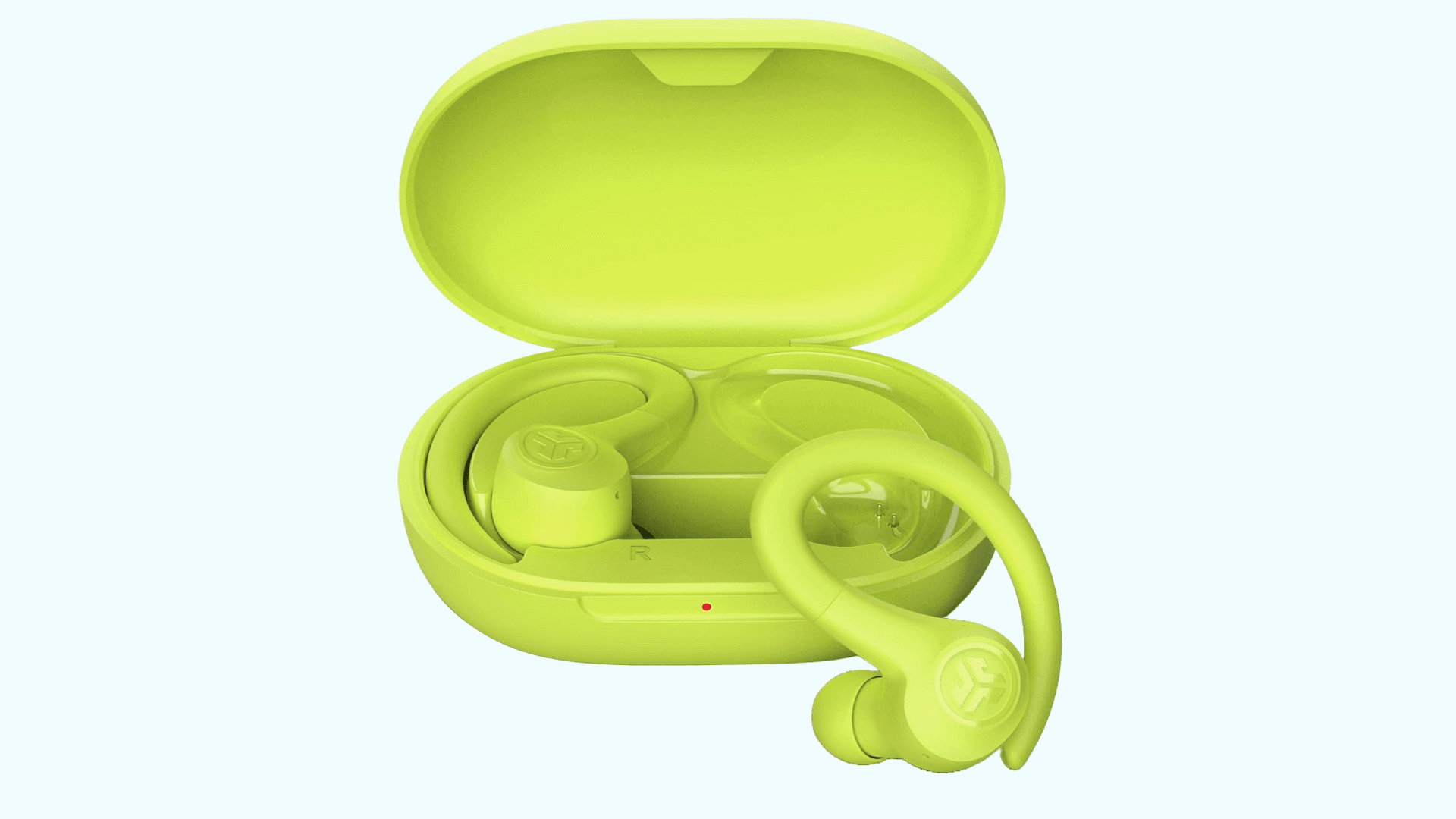 JLab Go Sport+ Wireless Workout Earbuds Featuring C3 Clear Calling, Secure Earhook Sport Design, 32+ Hour Bluetooth Playtime, and 3 EQ Sound Settings (Yellow)