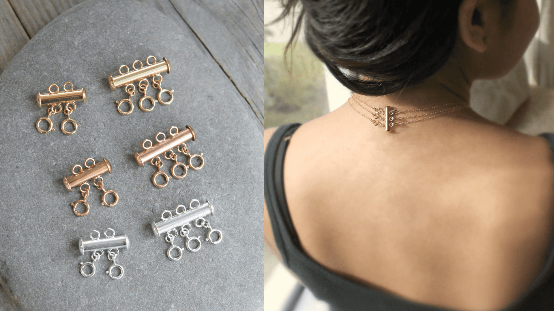 layered necklace clasp to prevent multiple necklaces from tangling around your neck