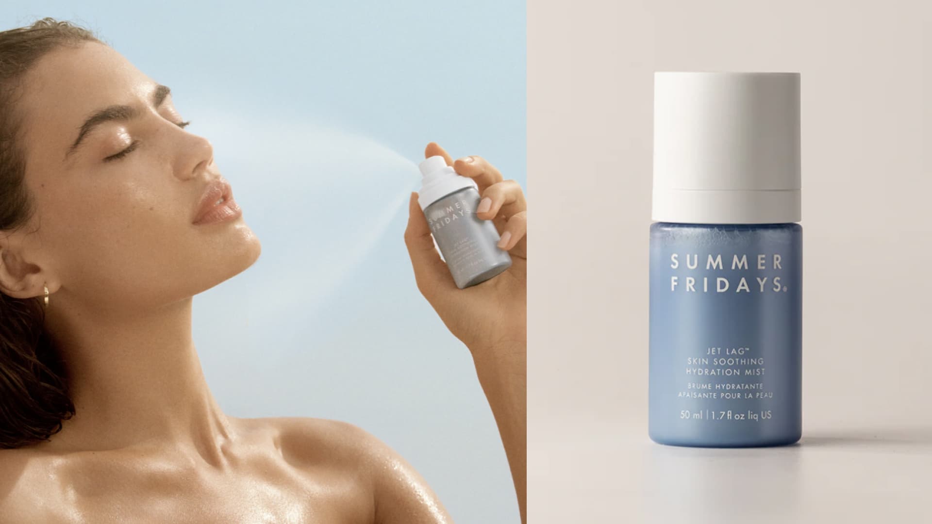 A soothing and hydrating ultra-fine facial mist