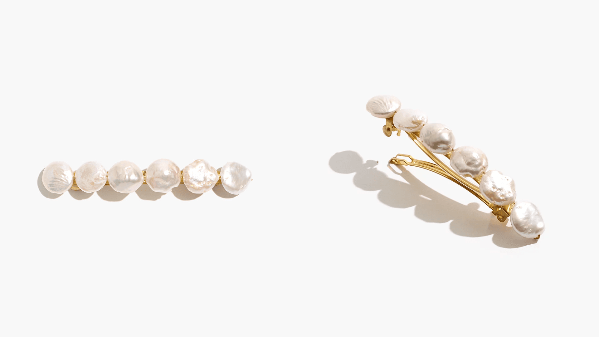 Freshwater pearl barrette