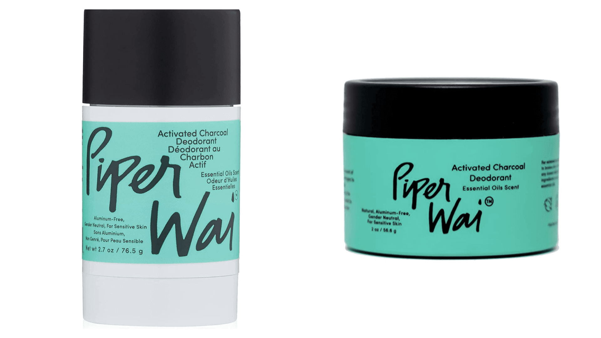 Piper way charcoal deodorant