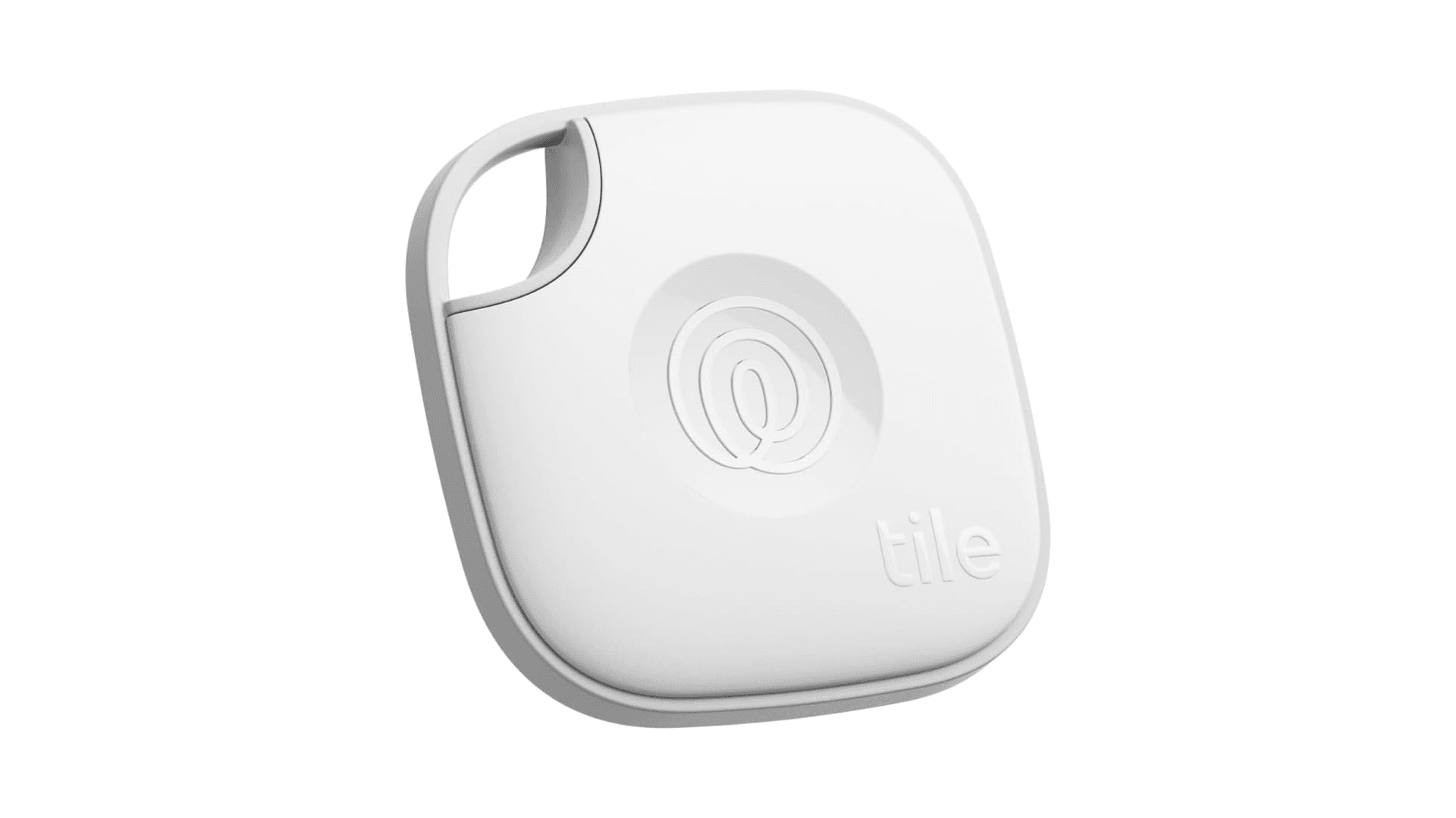 Tile tracking device in white