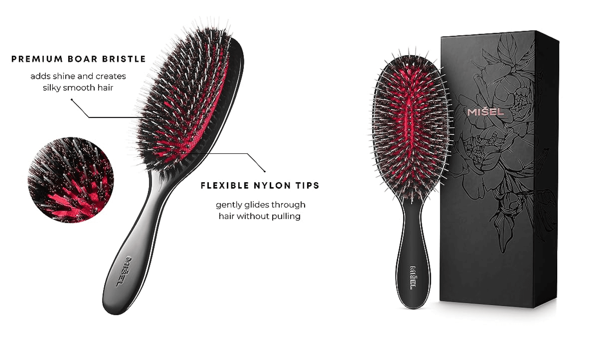 misel boar bristle brush