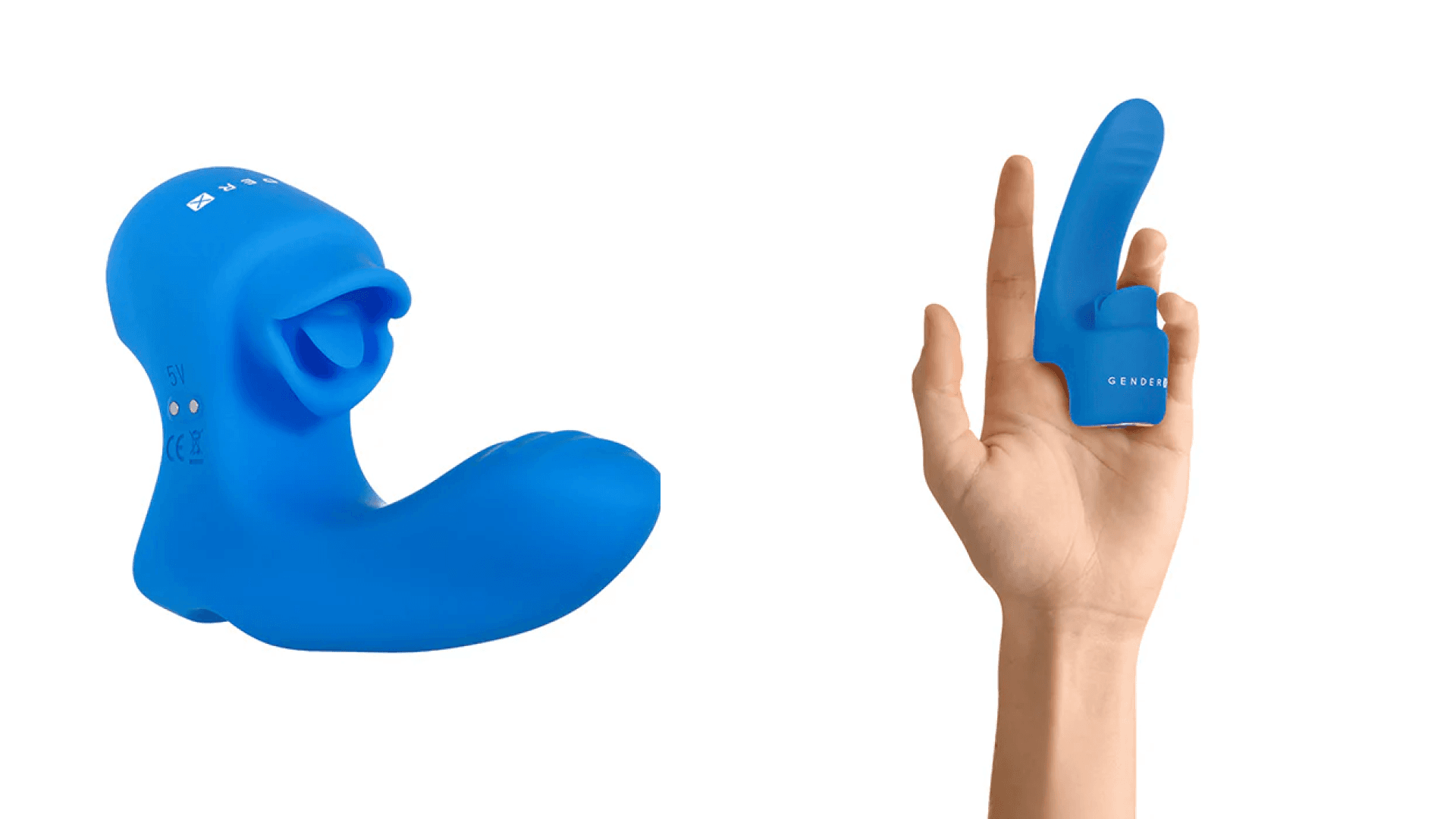 Flick it vibrator in royal blue