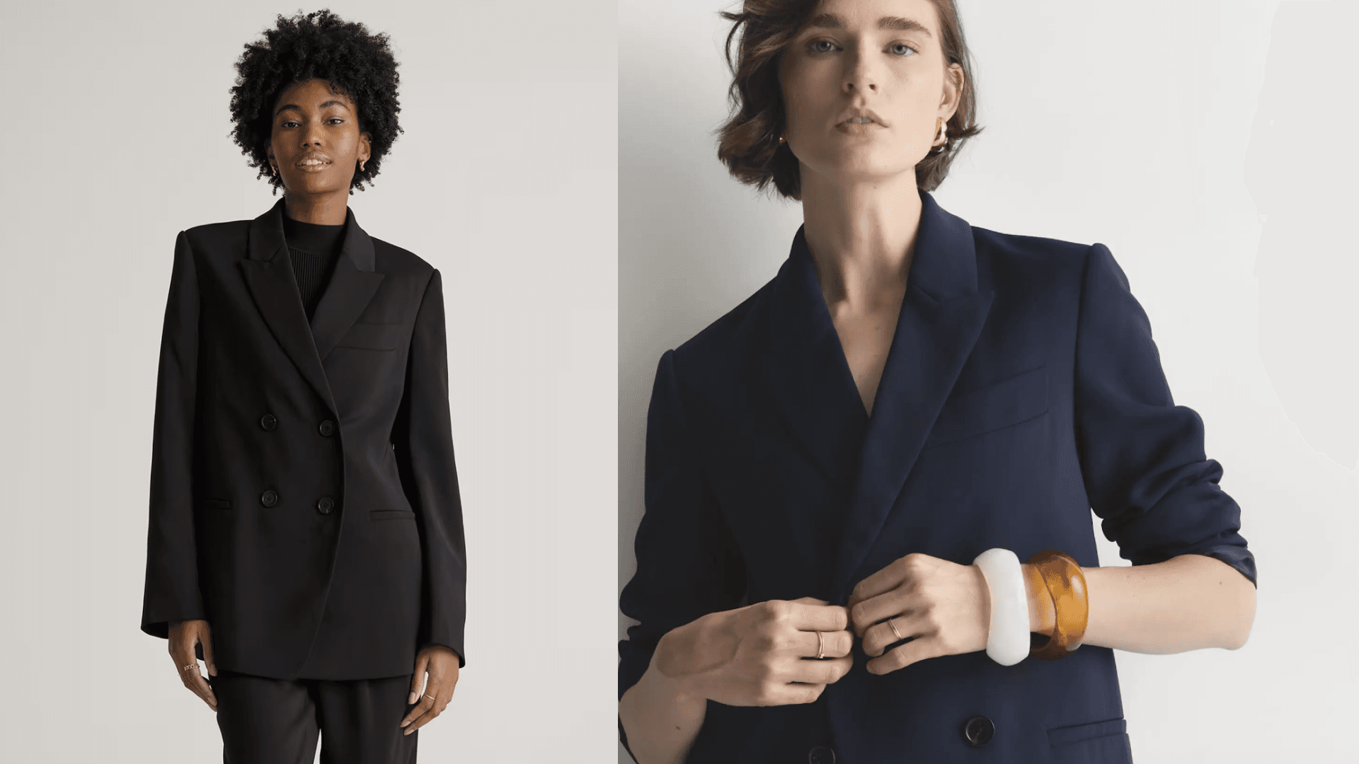 double-breasted blazer