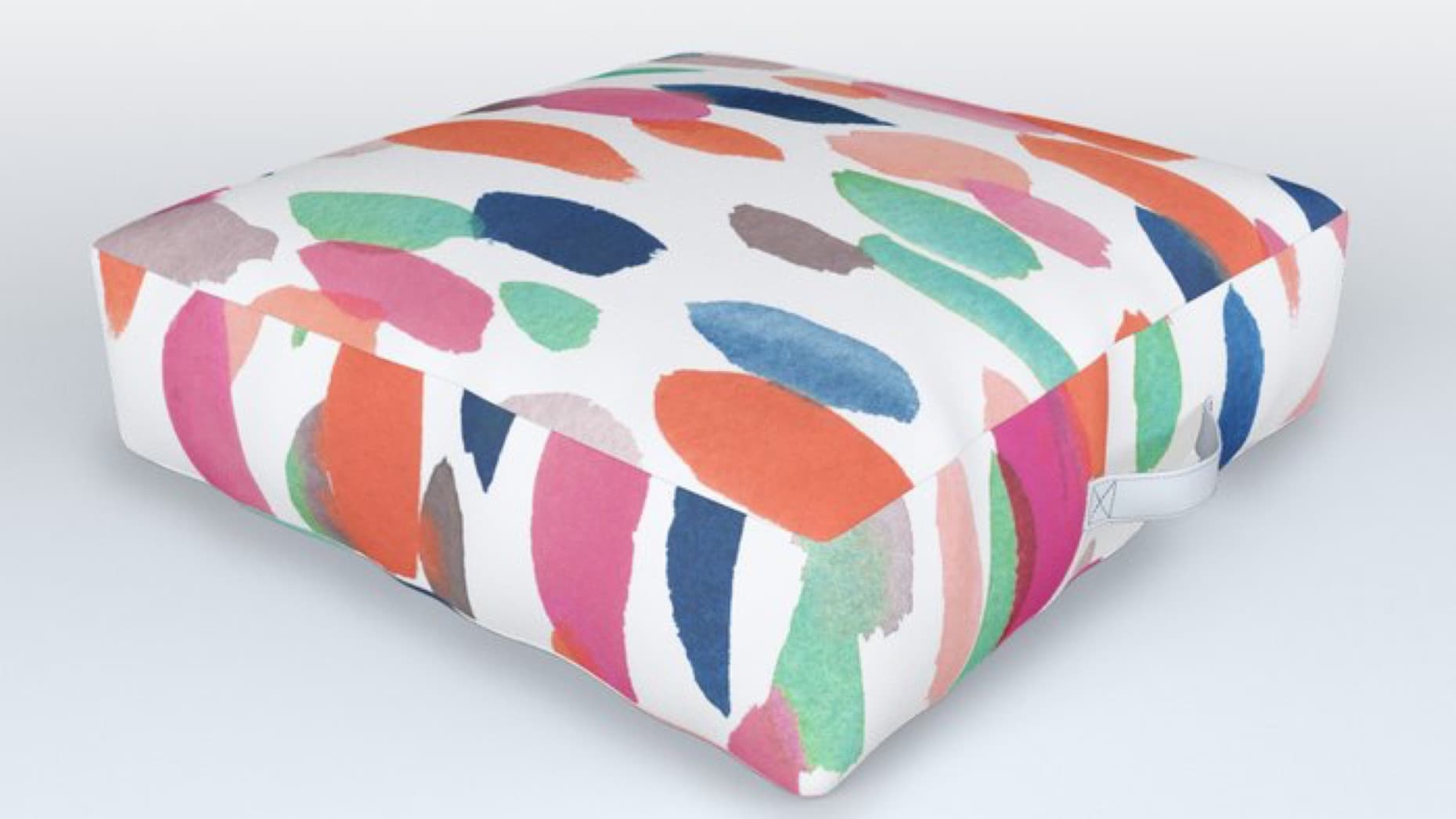 weather-resistant square floor pillow