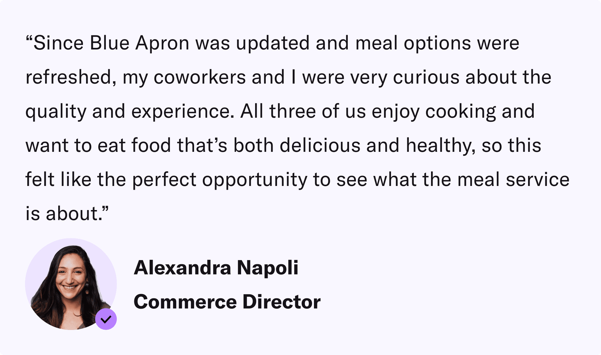 why we tested blue apron