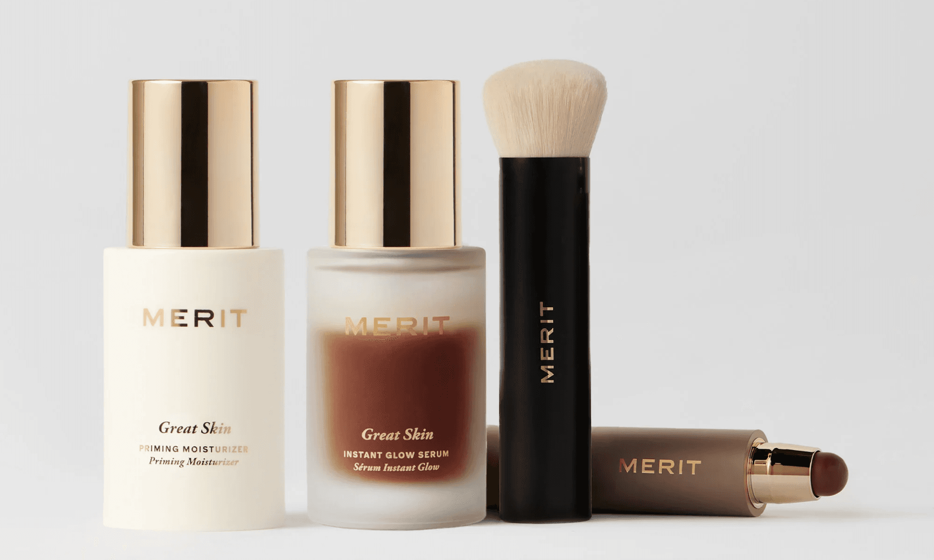 Merit prep set makeup essentials glow