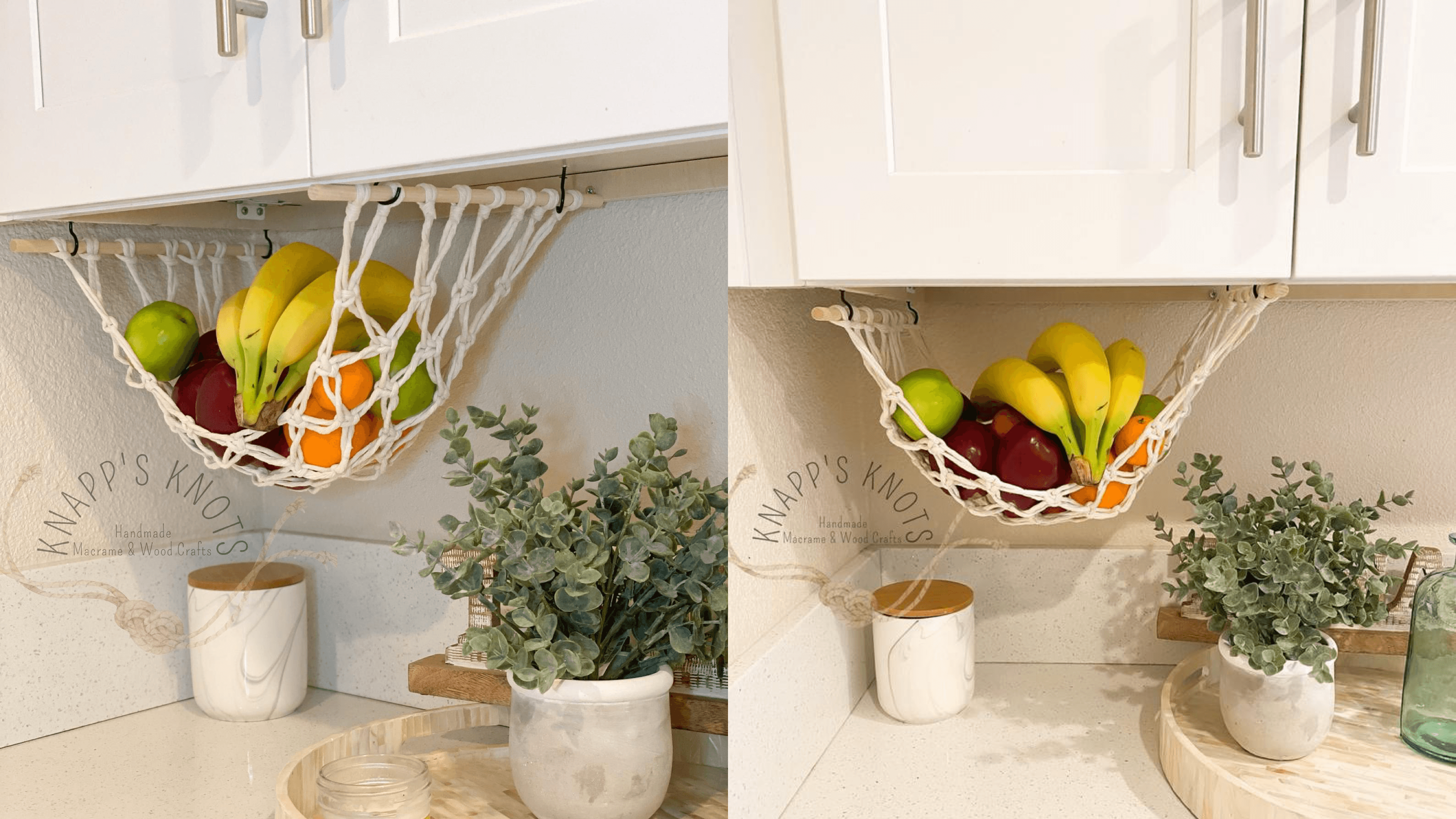 under-cabinet fruit and veggie hammock