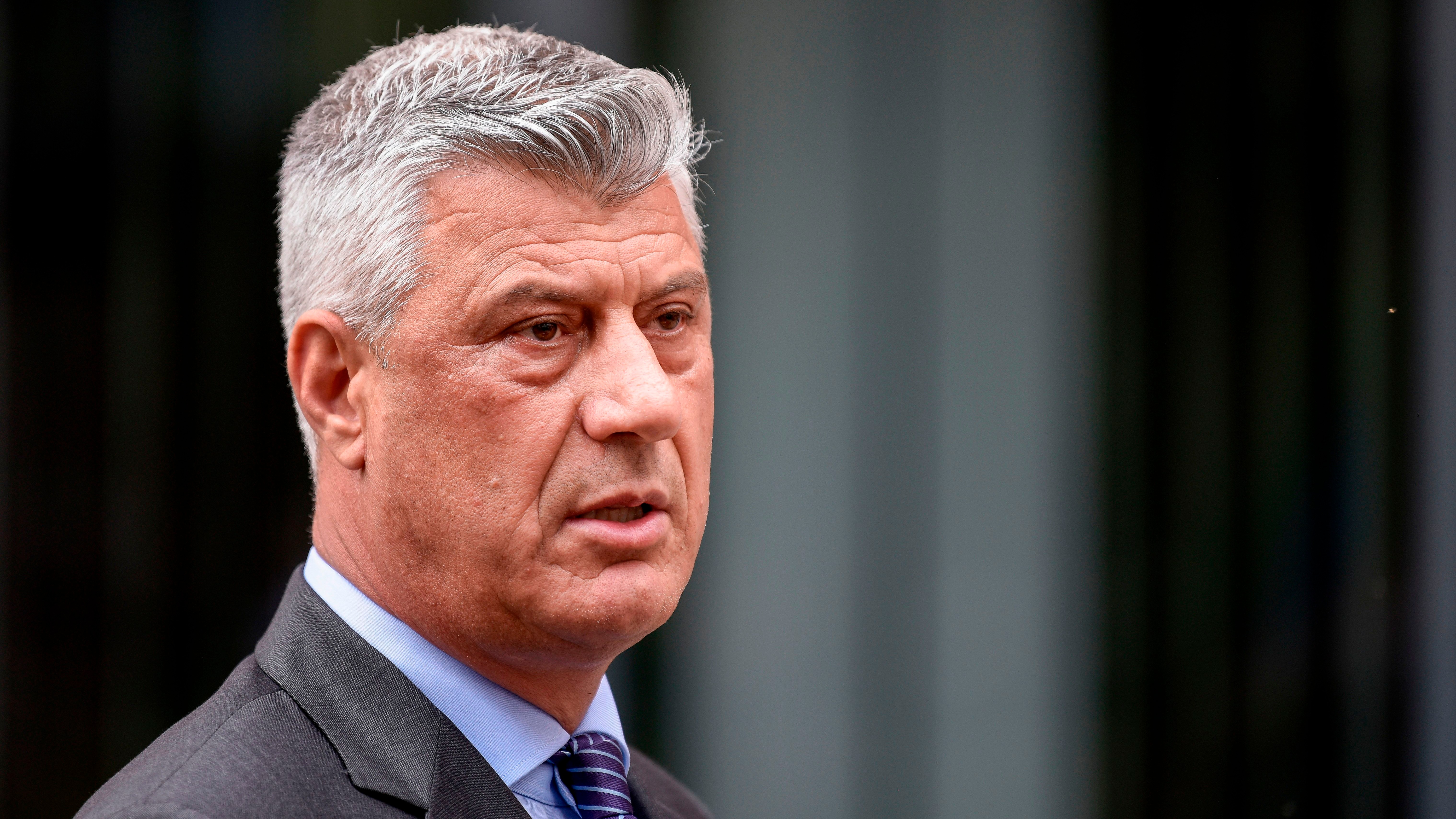 Kosovo's President Hashim Thaci