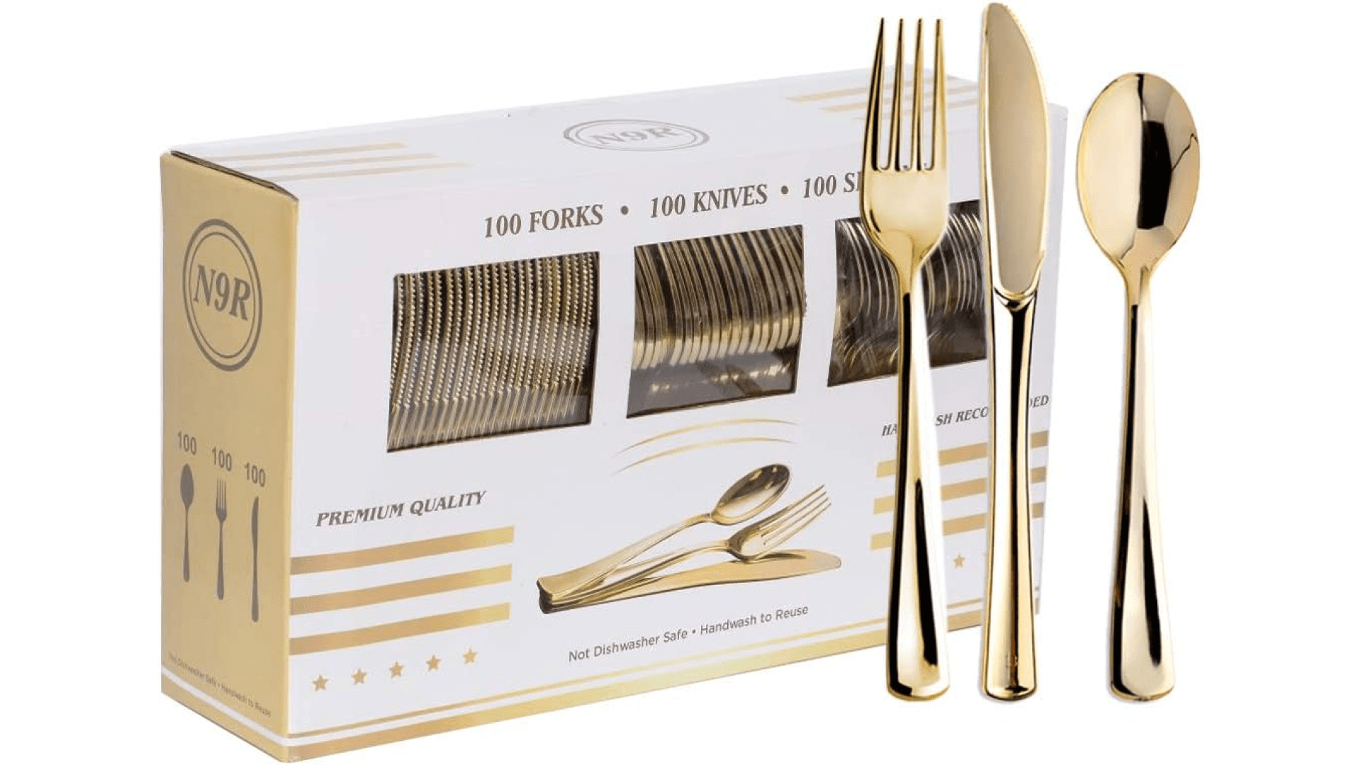 gold flatware
