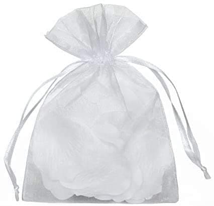 Yunko 50pcs Sheer Organza Drawstring Pouches, beauty products that clog drains