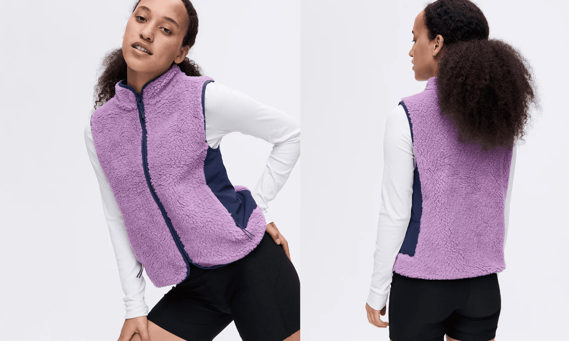 Outdoor Voices Sherpa Nylon Vest