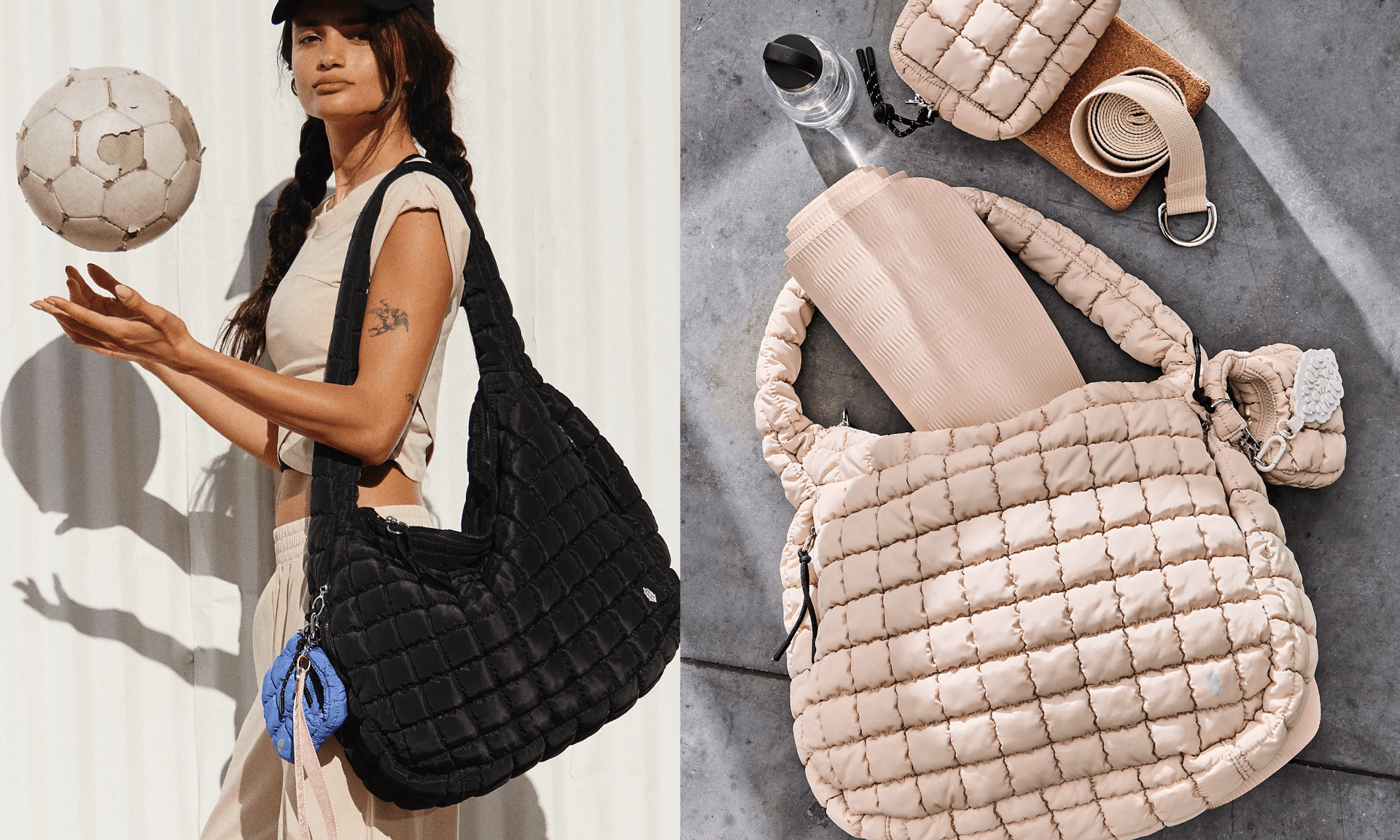 FP Movement Free People Quilted Carryall Bestseller Bag