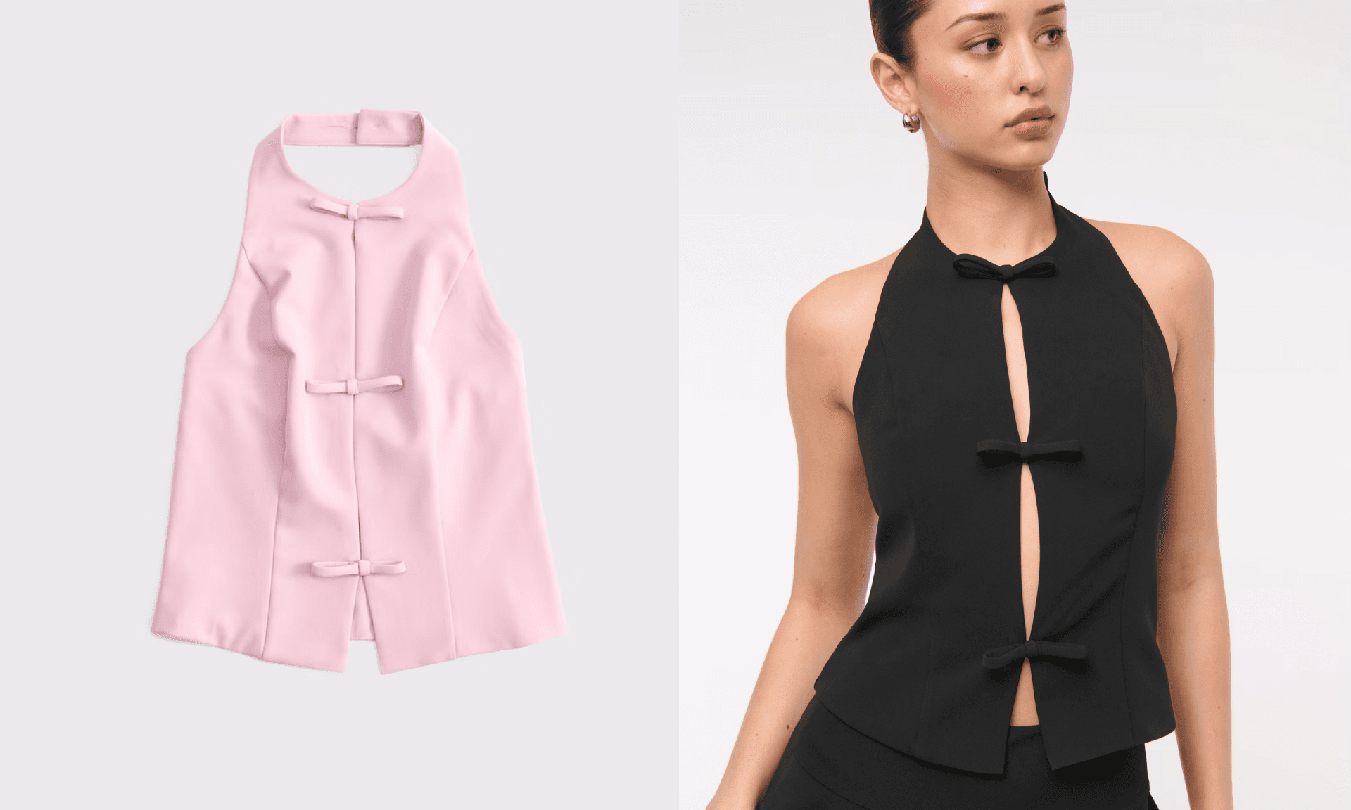 Bow Tie-Front Halter Top