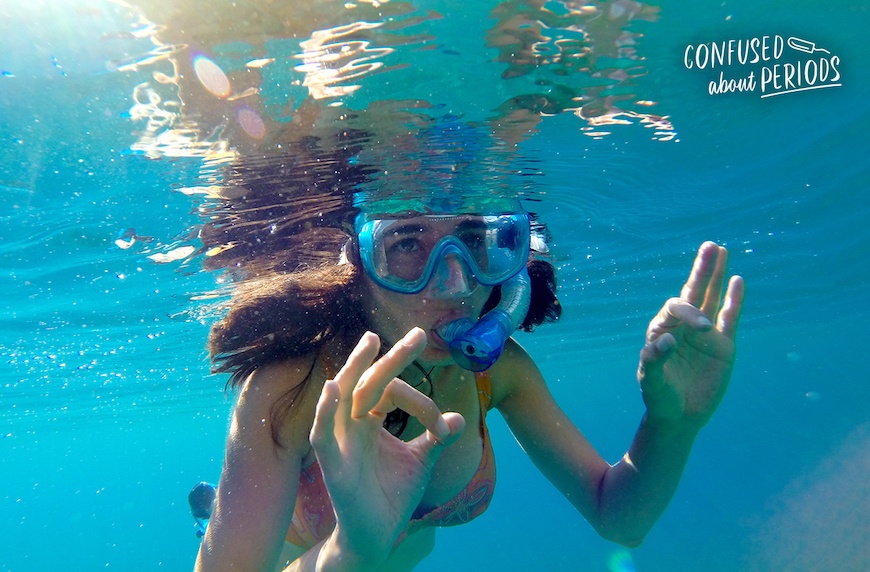 Featured image for Shark Week burning questions: Is swimming during your period dangerous in any way?