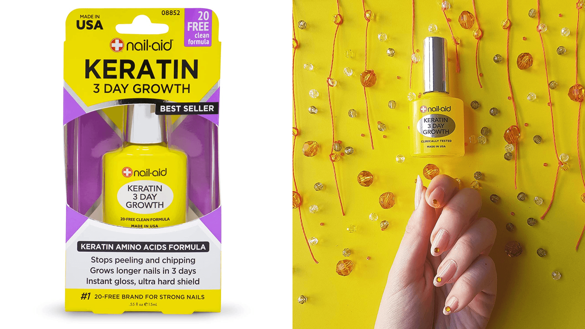 nail strengthener with keratin