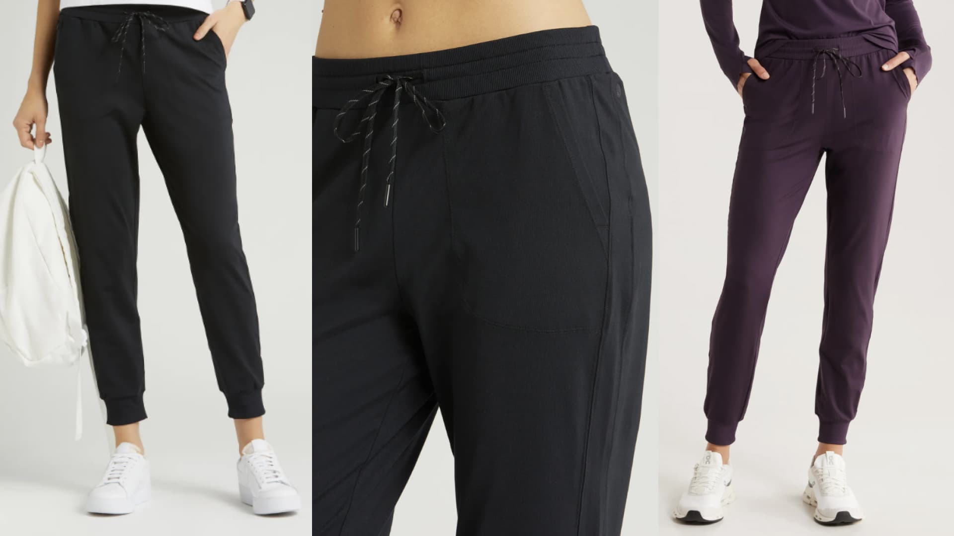 joggers with a drawstring waist