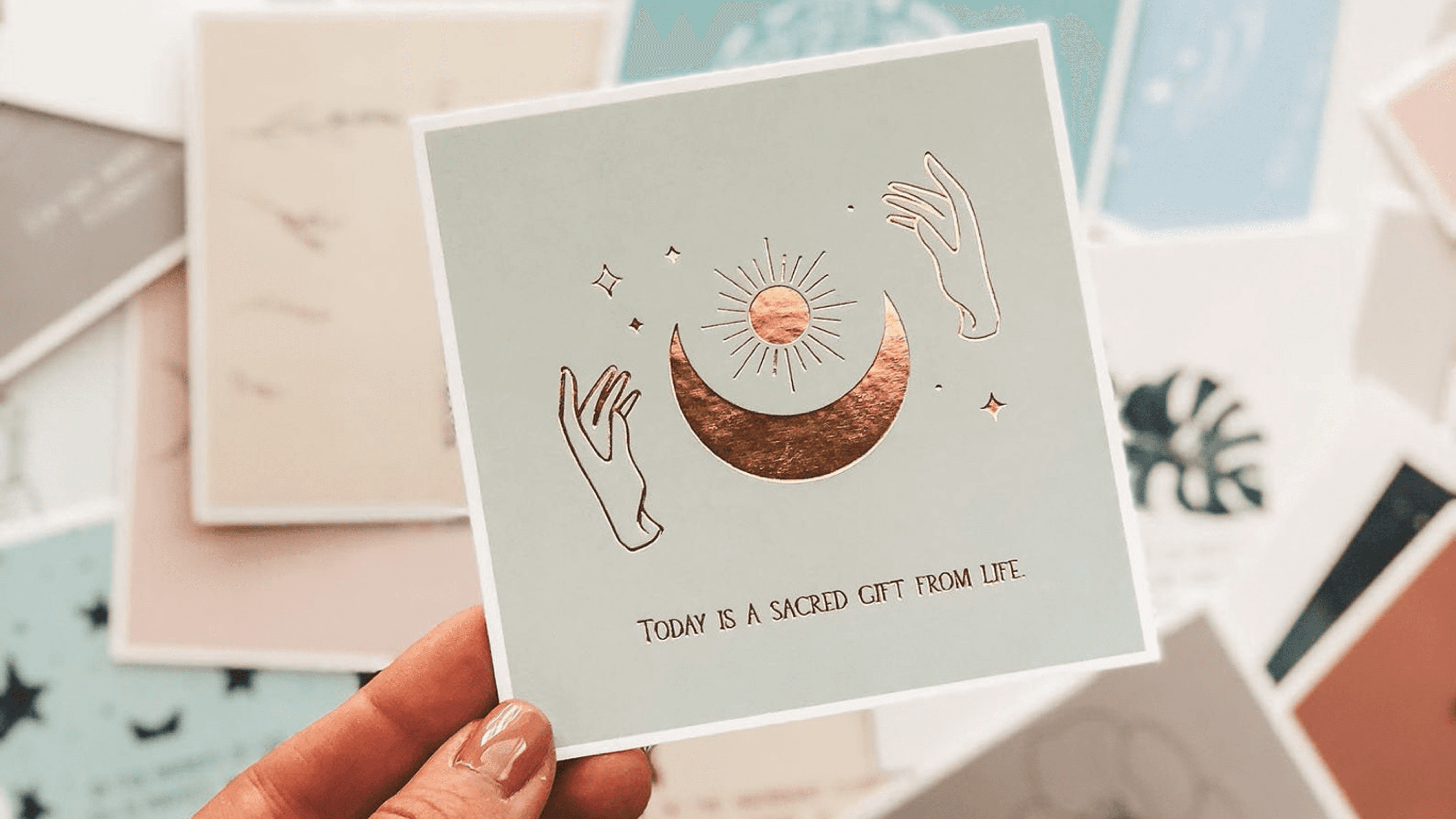 daily affirmation positivity cards