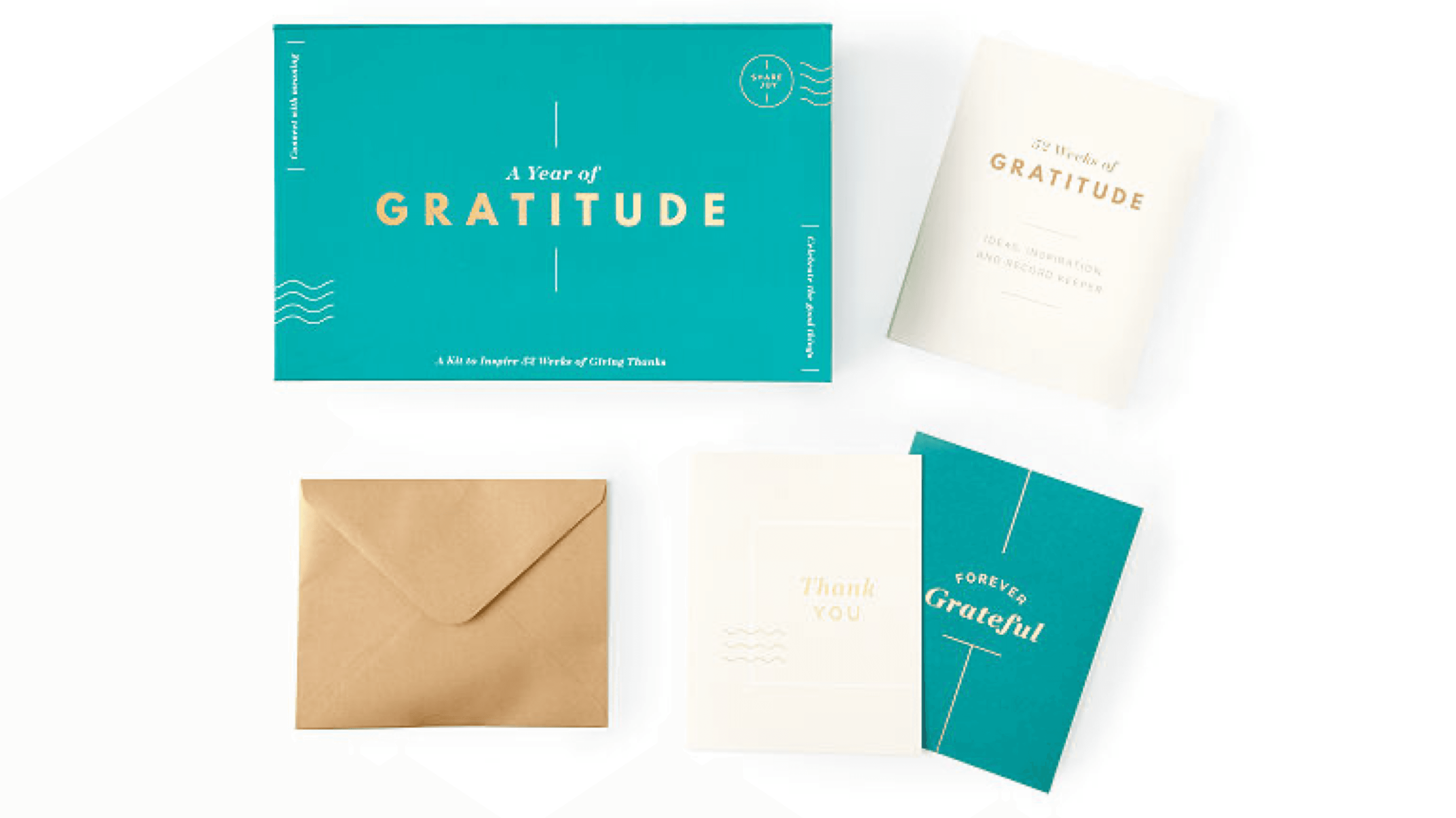 thank you card set with journal