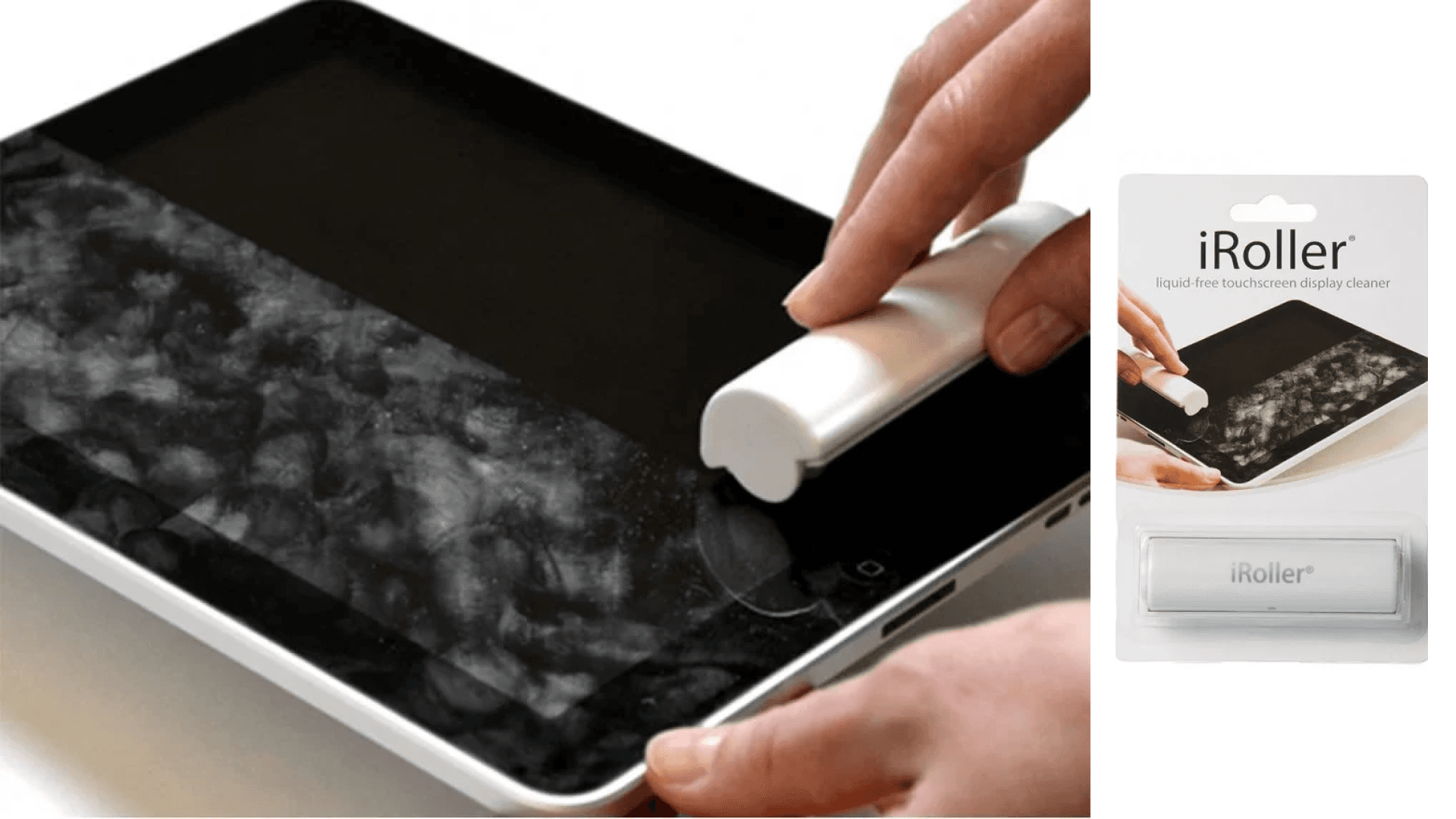 A touchscreen cleaner