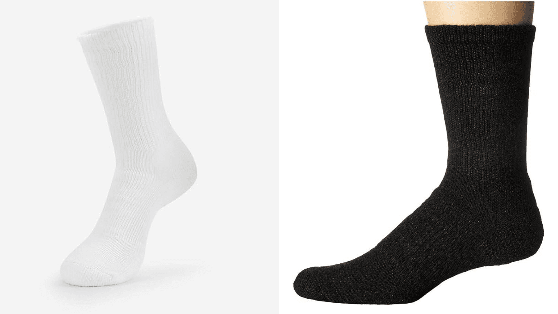 Thorlos Unisex WX Walking Thick Padded Crew Sock, Black, Medium