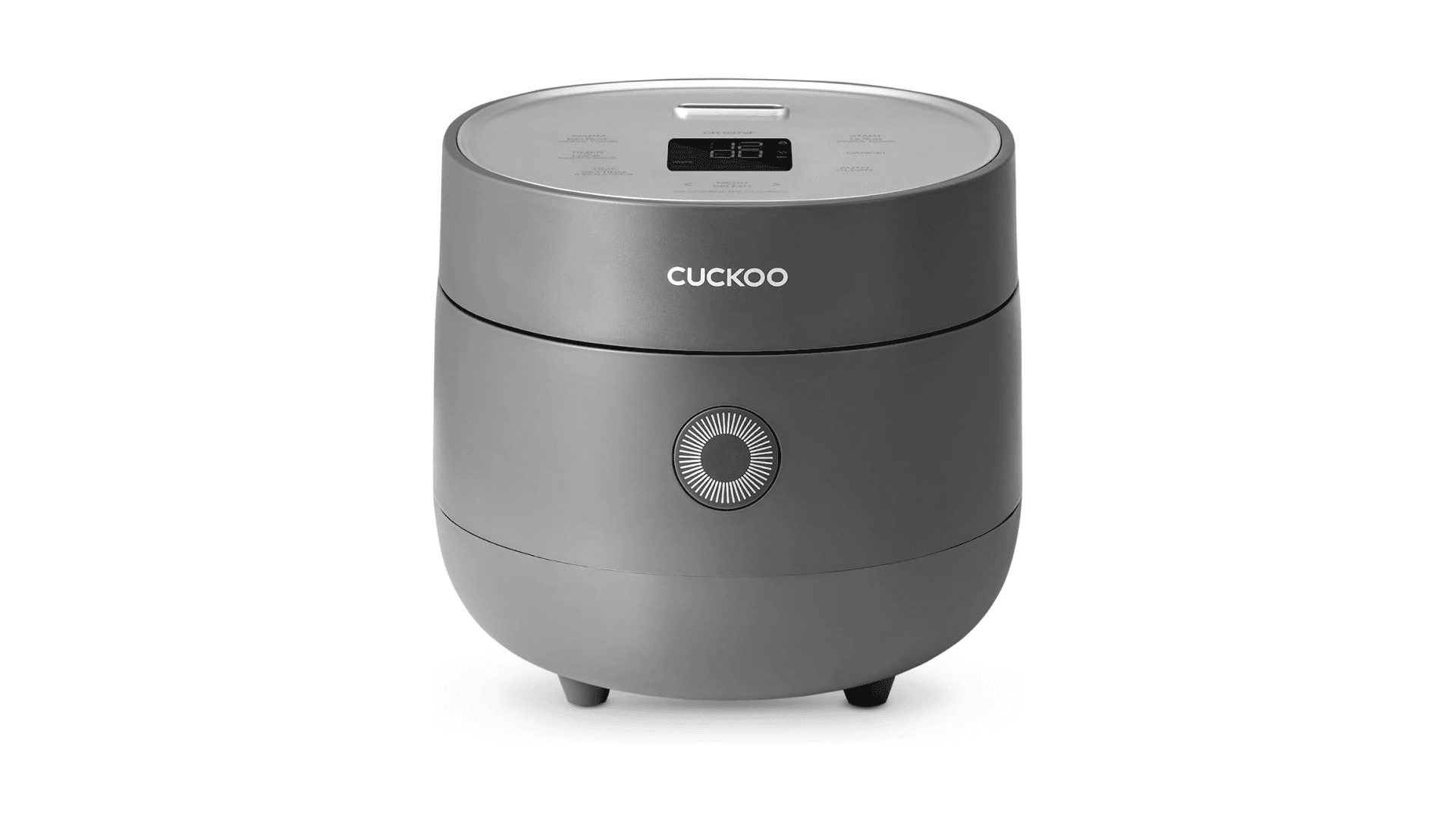 CUCKOO Rice Cooker 3 Cup Uncooked / 6 Cup Cooked, Modern Fuzzy Logic Rice Cooker Small with Delay Timer & Keep Warm Setting, Versatile Food Steamer for Cooking, Non-Stick Inner Pot, Gray (CR-0375FG)