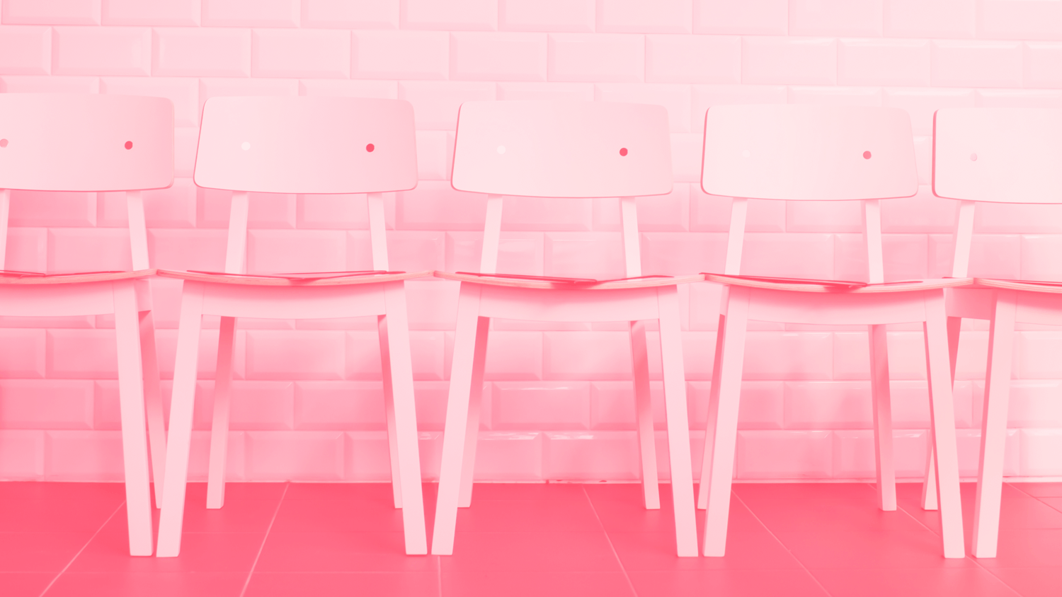 Empty seats with red background