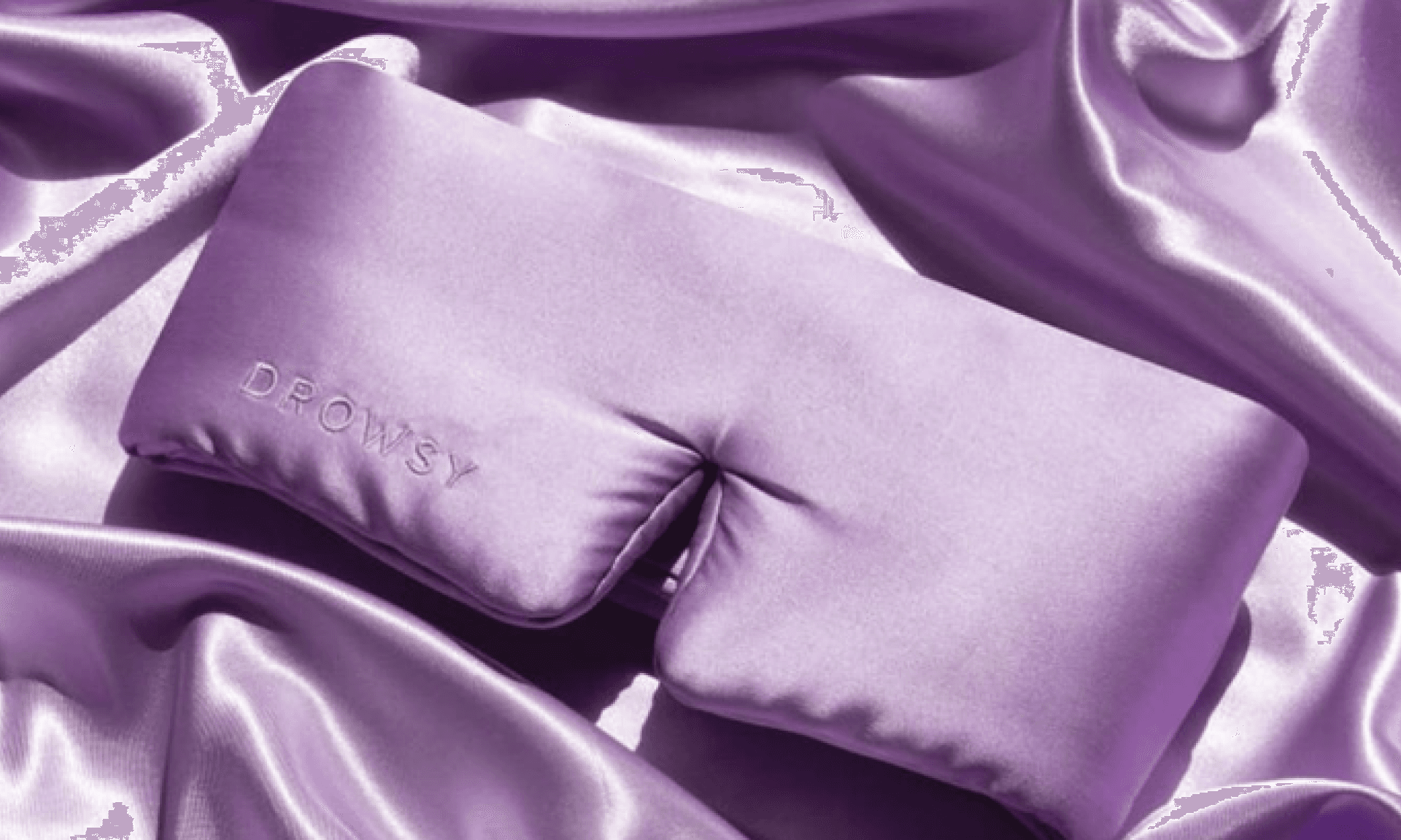 DROWSY Silk Sleep Mask. Face-Hugging, Padded Silk Cocoon for Luxury Sleep in Total Darkness. (Black Jade)